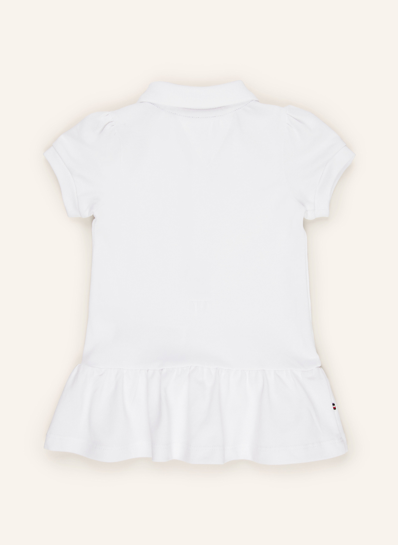 TOMMY HILFIGER Piqué-Polokleid: WEISS