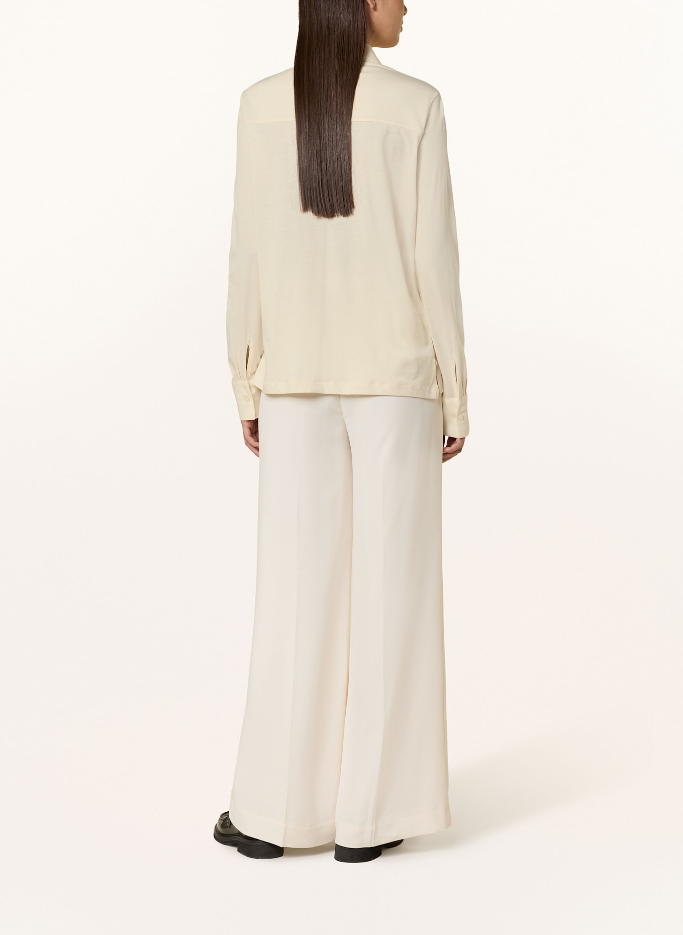 TOMMY HILFIGER Hemdbluse aus Jersey: HELLGELB