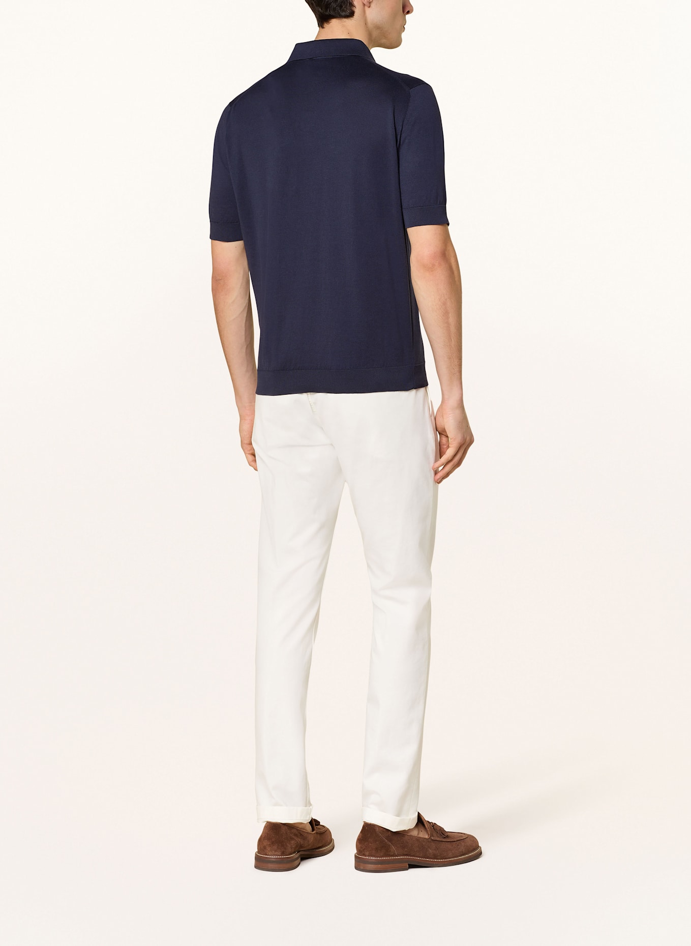 LARDINI Koszulka polo z dzianiny: GRANATOWY