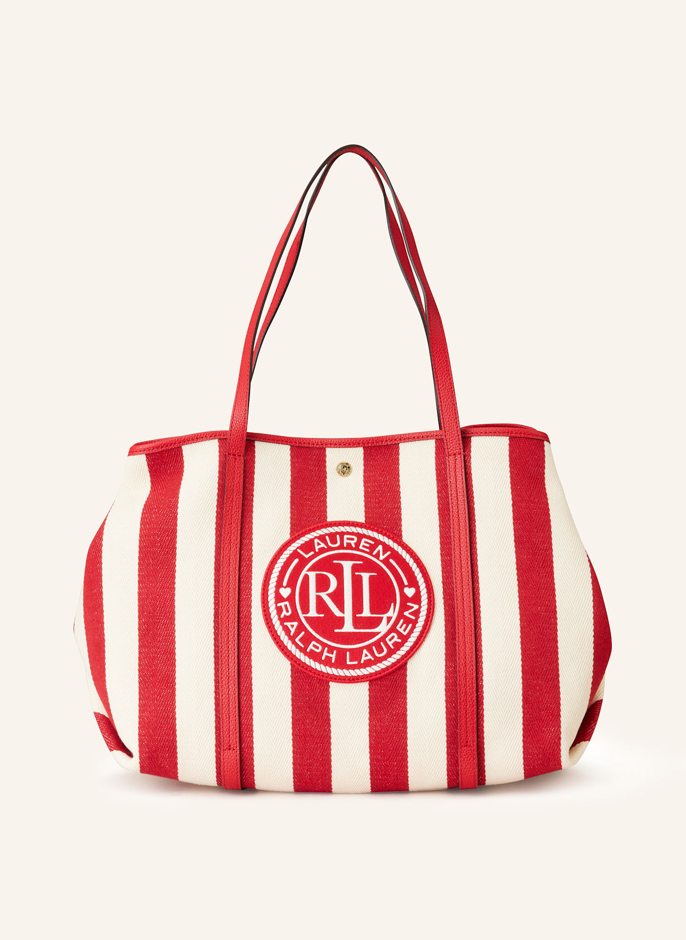 LAUREN RALPH LAUREN Shopper EMERIE in rot/ creme