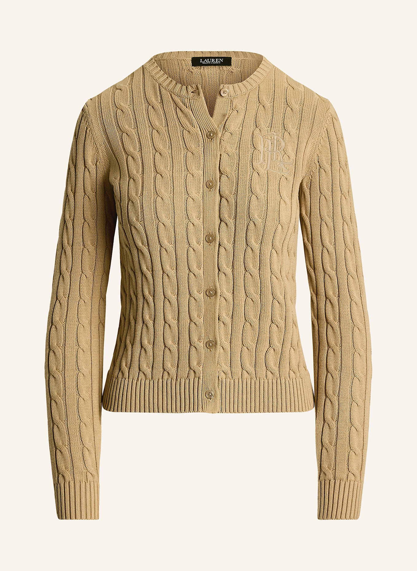LAUREN RALPH LAUREN Strickjacke: BEIGE