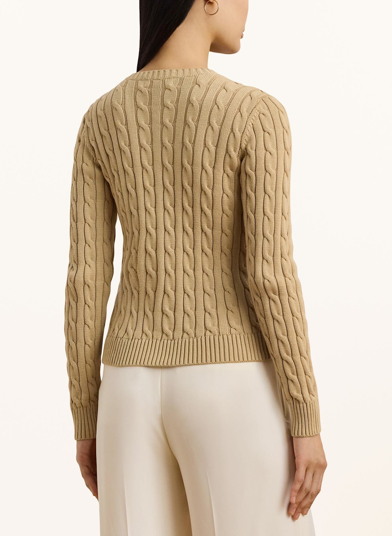 LAUREN RALPH LAUREN Strickjacke: BEIGE