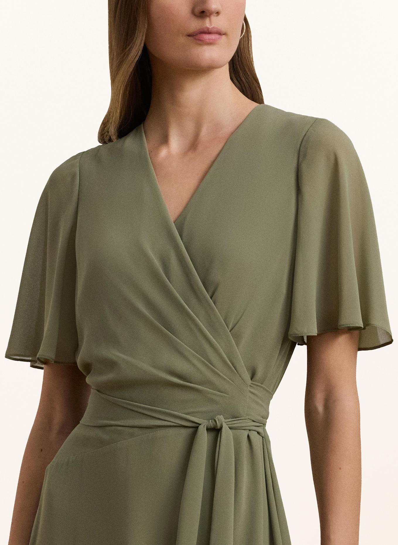 LAUREN RALPH LAUREN Šaty v zavinovacím vzhledu: OLIVOVÁ