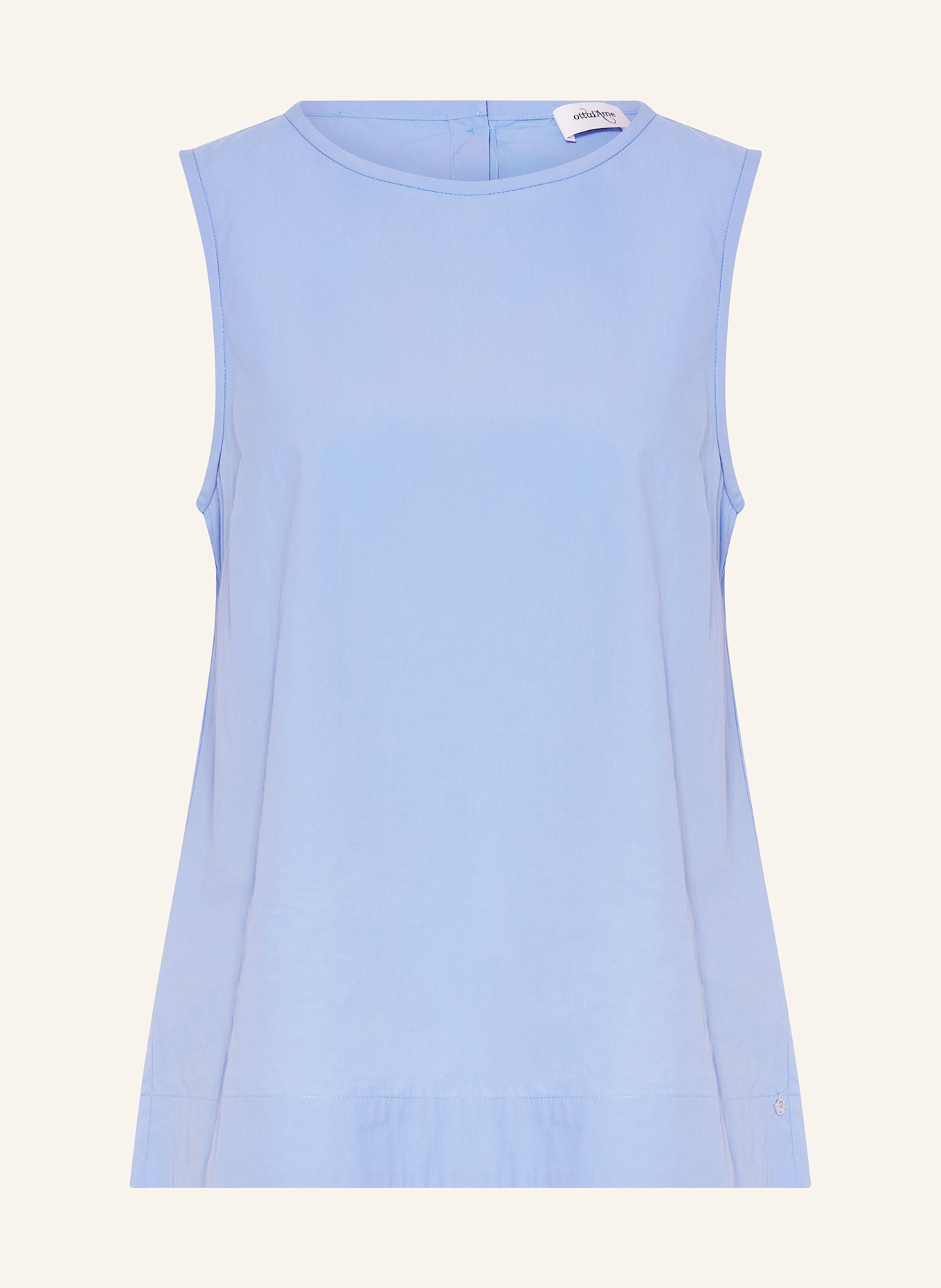 ottod'ame Bluzka bez rękawów GRETA: JASNONIEBIESKI