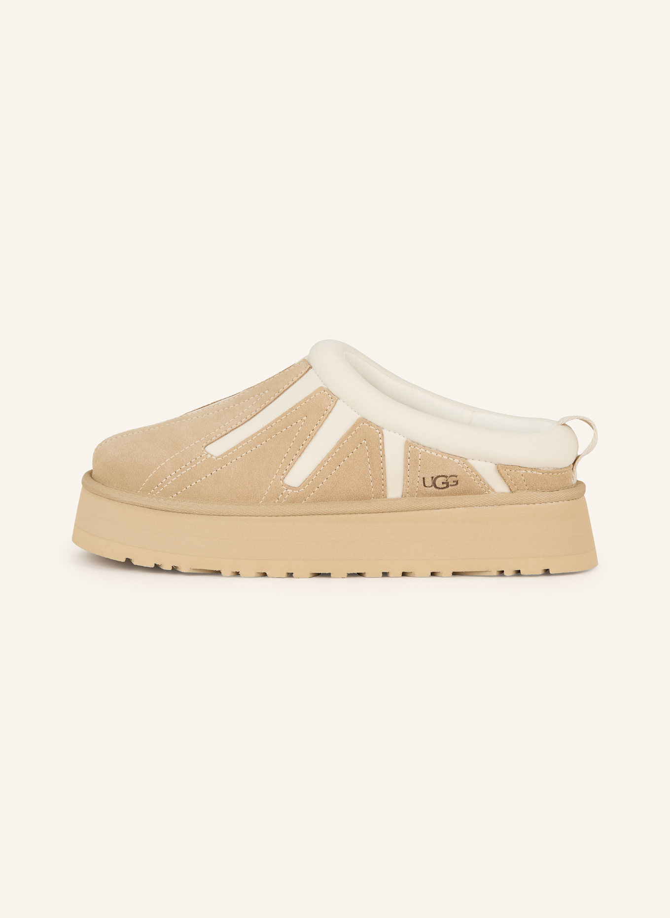 UGG Plateau-Pantoletten TAZZ SUNWAVE: HELLBRAUN/ CREME