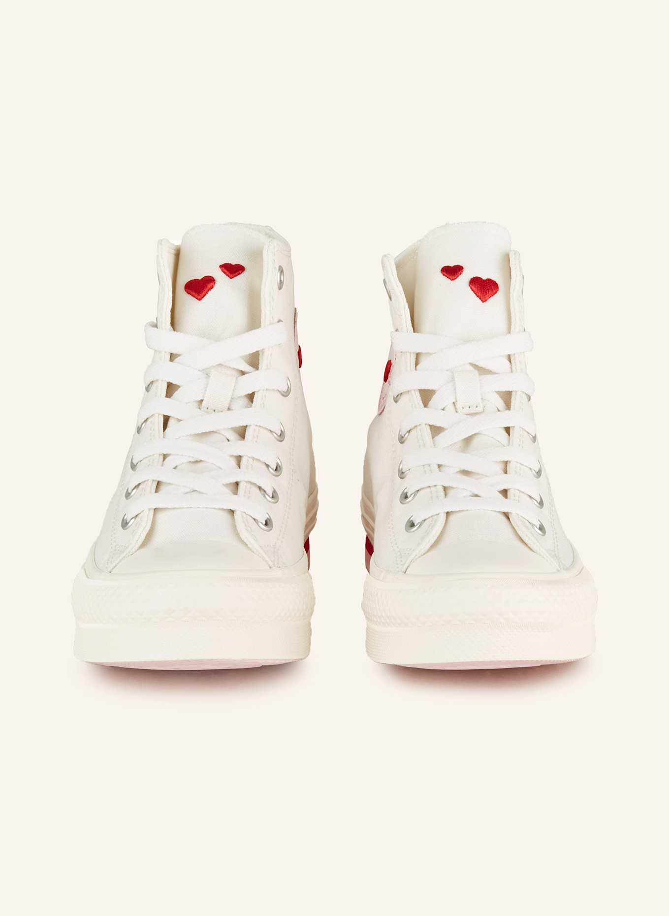 CONVERSE Hightop-Sneaker CHUCK TAYLOR ALL STAR: WEISS / HELLROSA / ROSA