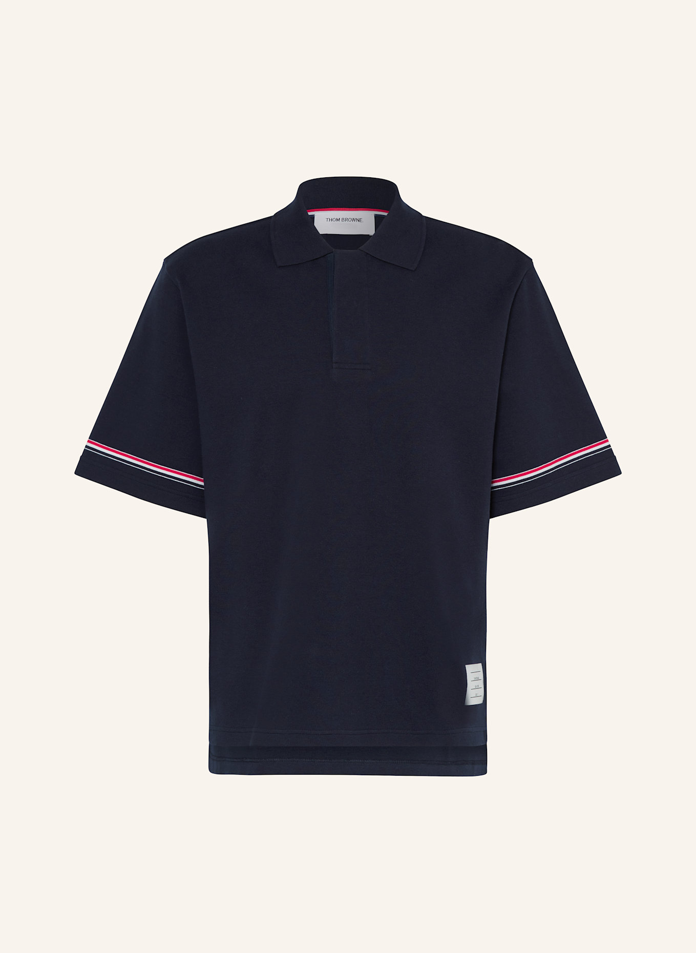 THOM BROWNE. Jersey-Poloshirt, Farbe: DUNKELBLAU (Bild 1)