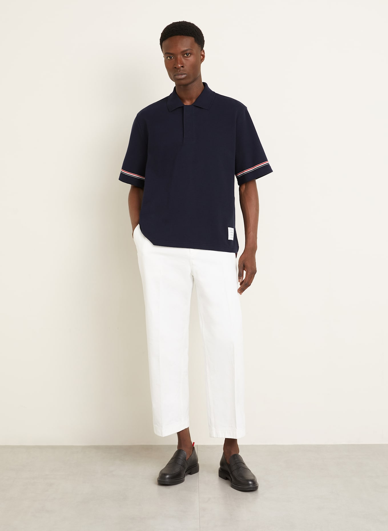 THOM BROWNE. Jersey-Poloshirt, Farbe: DUNKELBLAU (Bild 2)