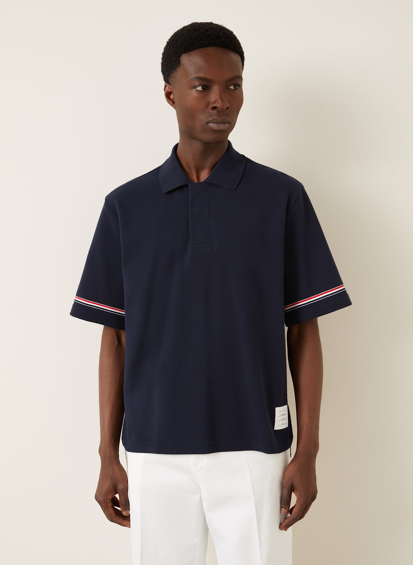 THOM BROWNE. Jersey-Poloshirt, Farbe: DUNKELBLAU (Bild 4)