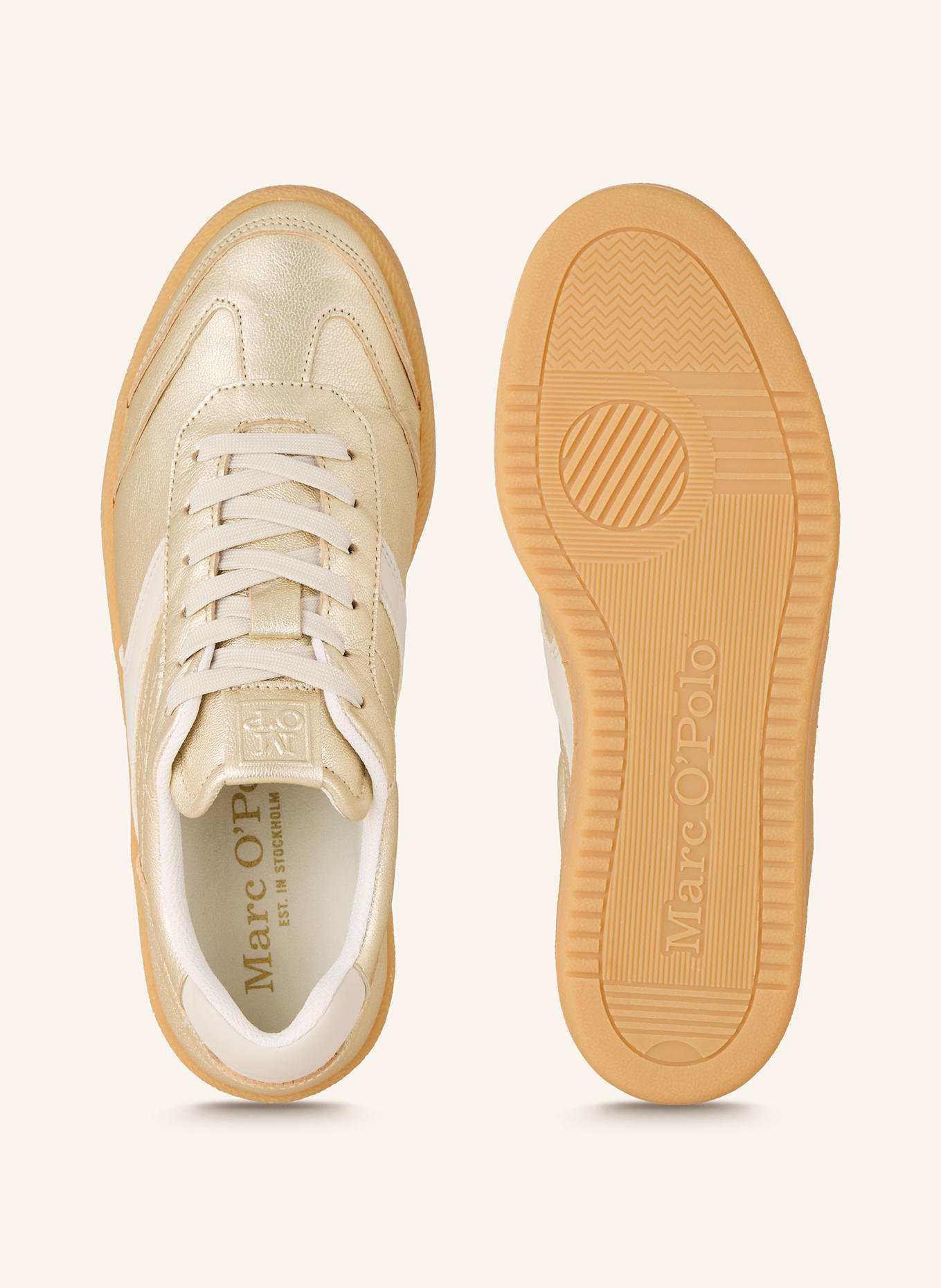 Marc O'Polo Sneakers: GOLD / WHITE