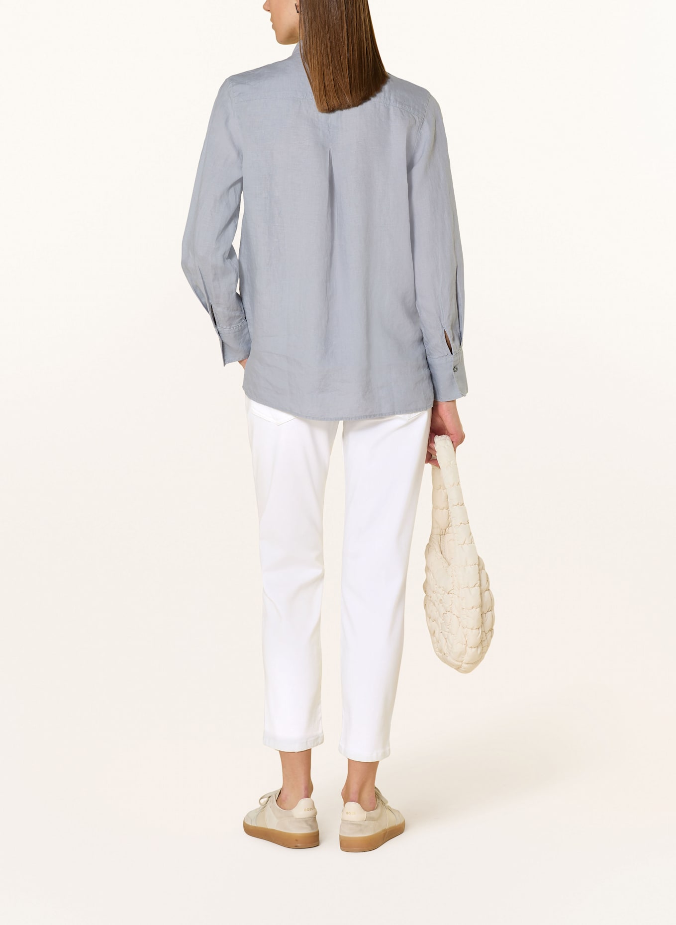 Marc O'Polo Hemdbluse aus Leinen: BLAUGRAU