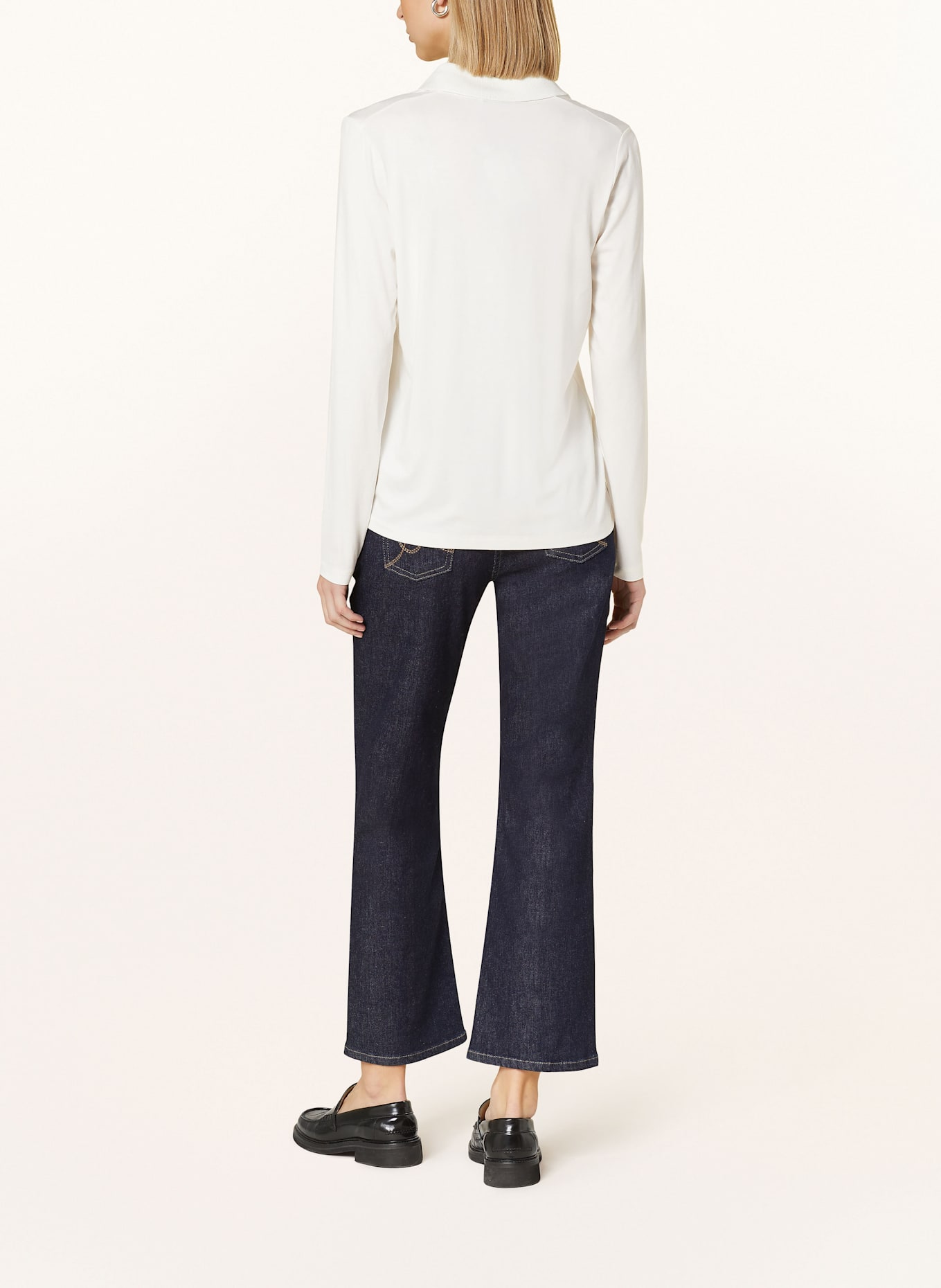 Marc O'Polo Blusenshirt aus Jersey: WEISS