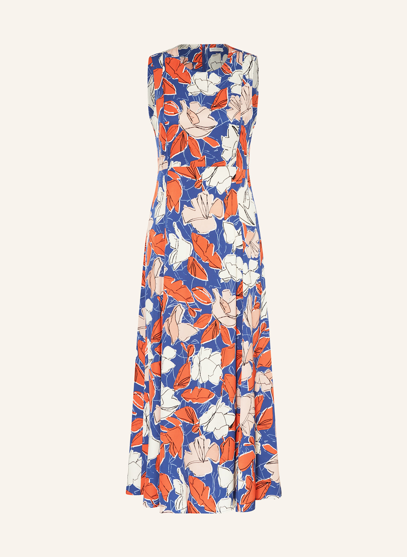 Marc O'Polo Kleid: ROT / BLAU / WEISS