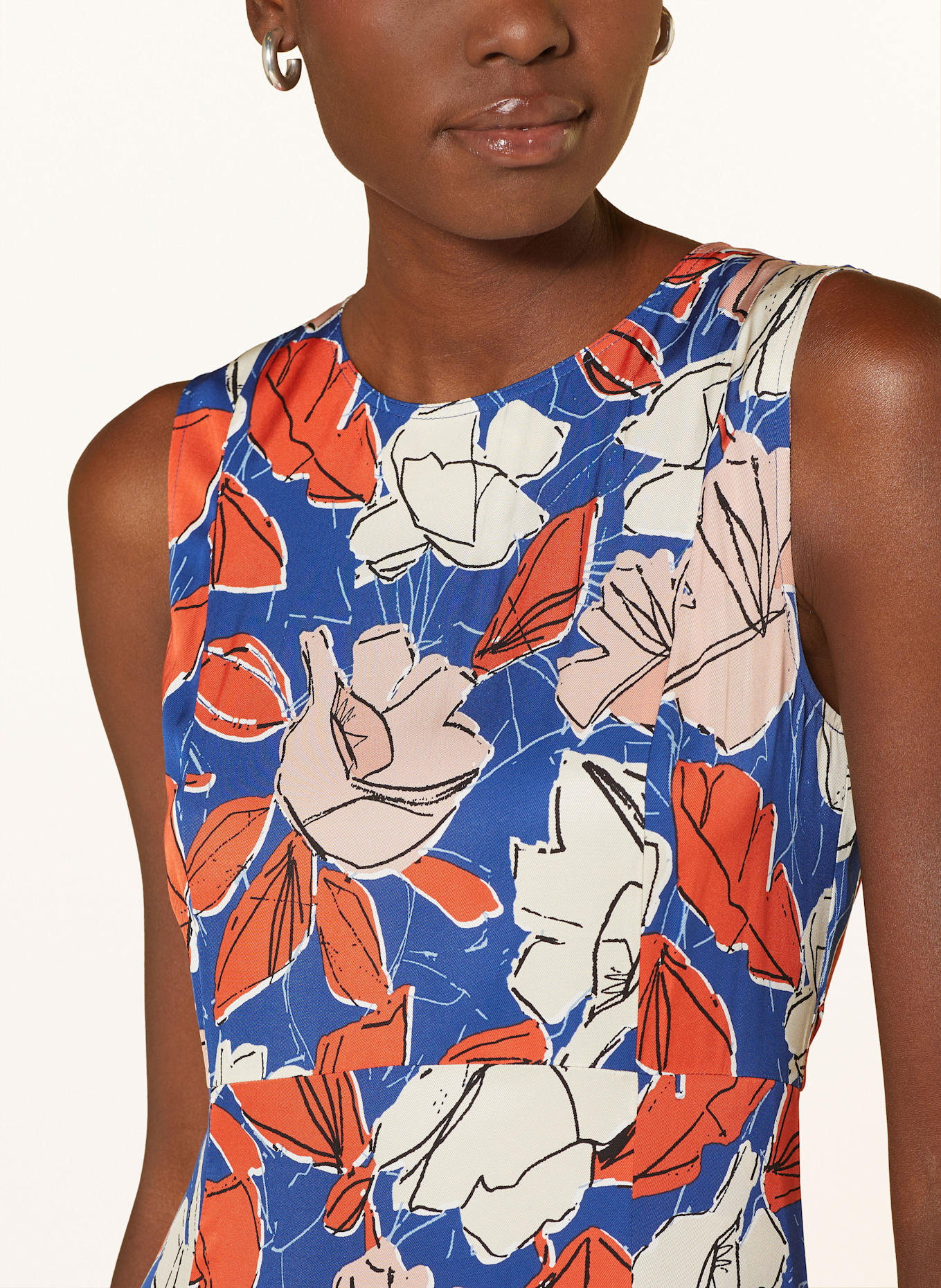 Marc O'Polo Kleid: ROT / BLAU / WEISS