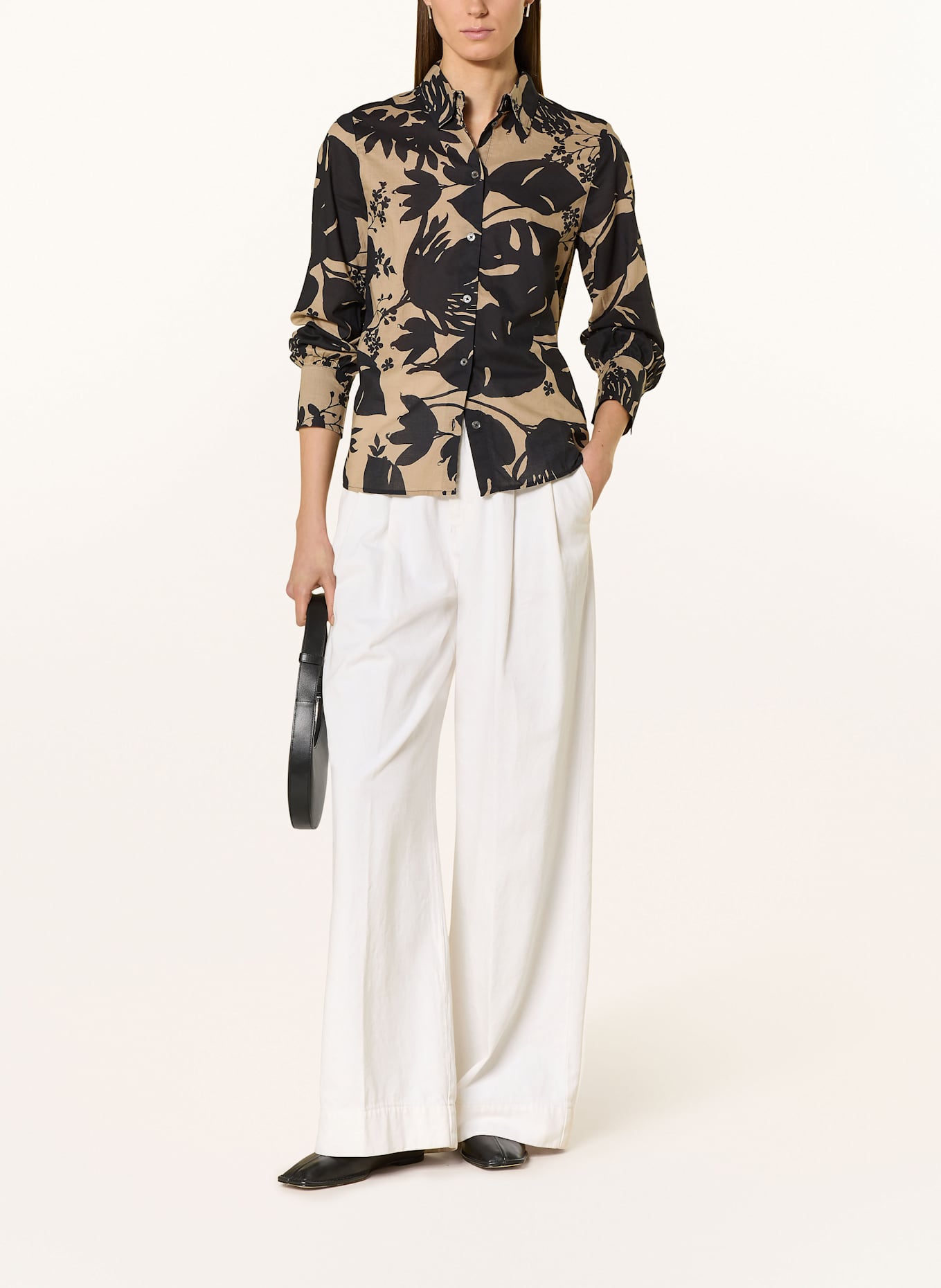 Marc O'Polo Hemdbluse: BRAUN / SCHWARZ