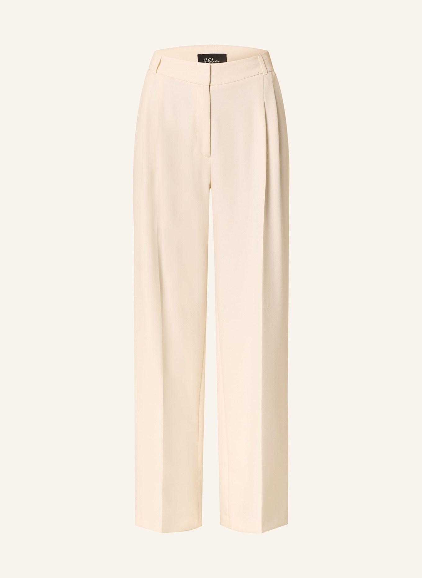 s.Oliver BLACK LABEL Marlenehose: ECRU