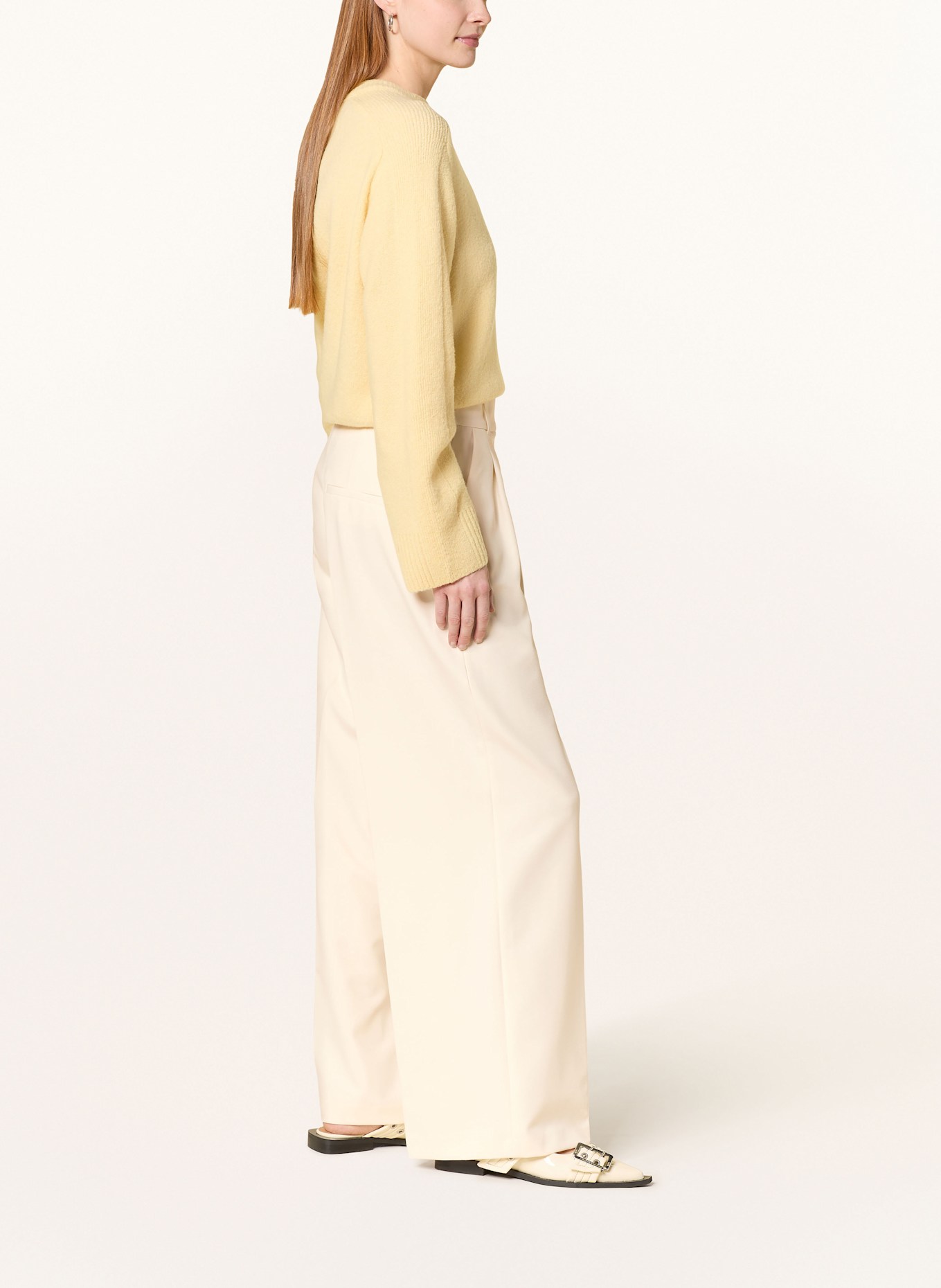 s.Oliver BLACK LABEL Marlenehose: ECRU