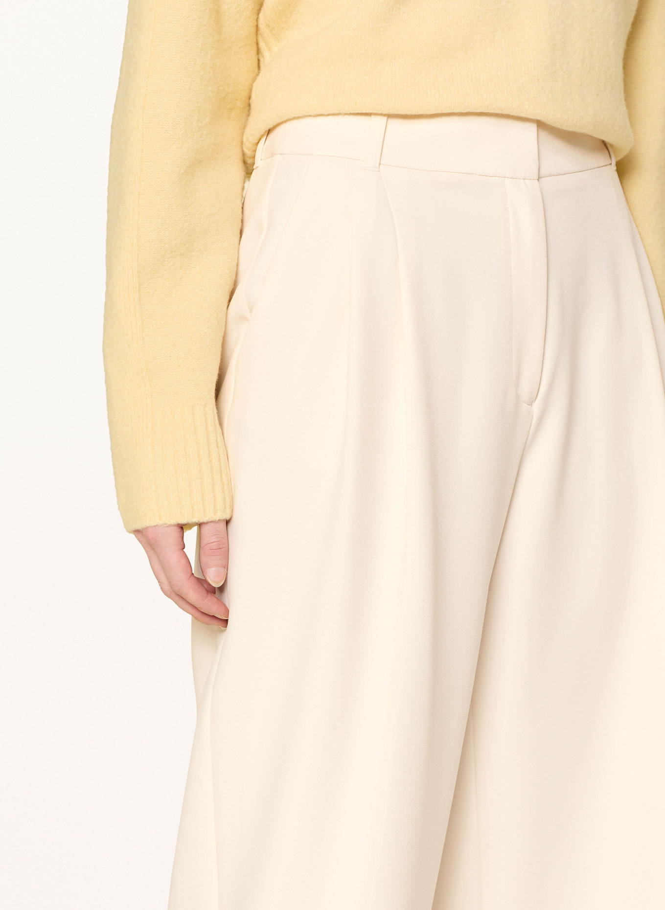 s.Oliver BLACK LABEL Marlenehose: ECRU