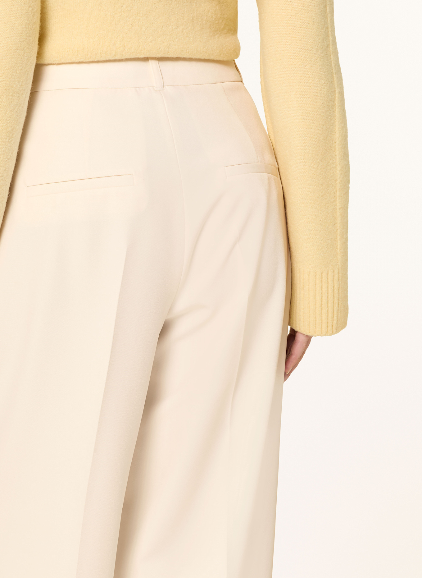 s.Oliver BLACK LABEL Marlenehose: ECRU