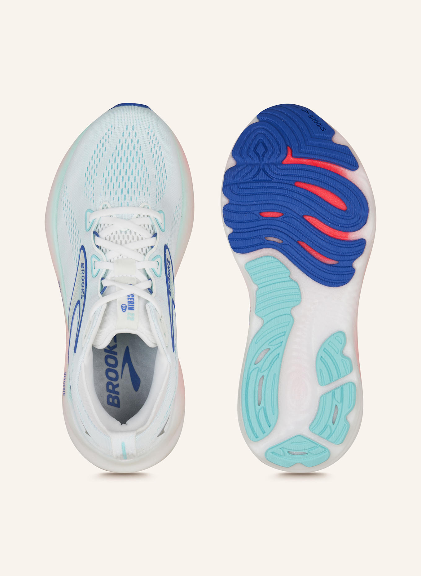 BROOKS Buty do biegania GLYCERIN 22: MIĘTOWY/ NIEBIESKI