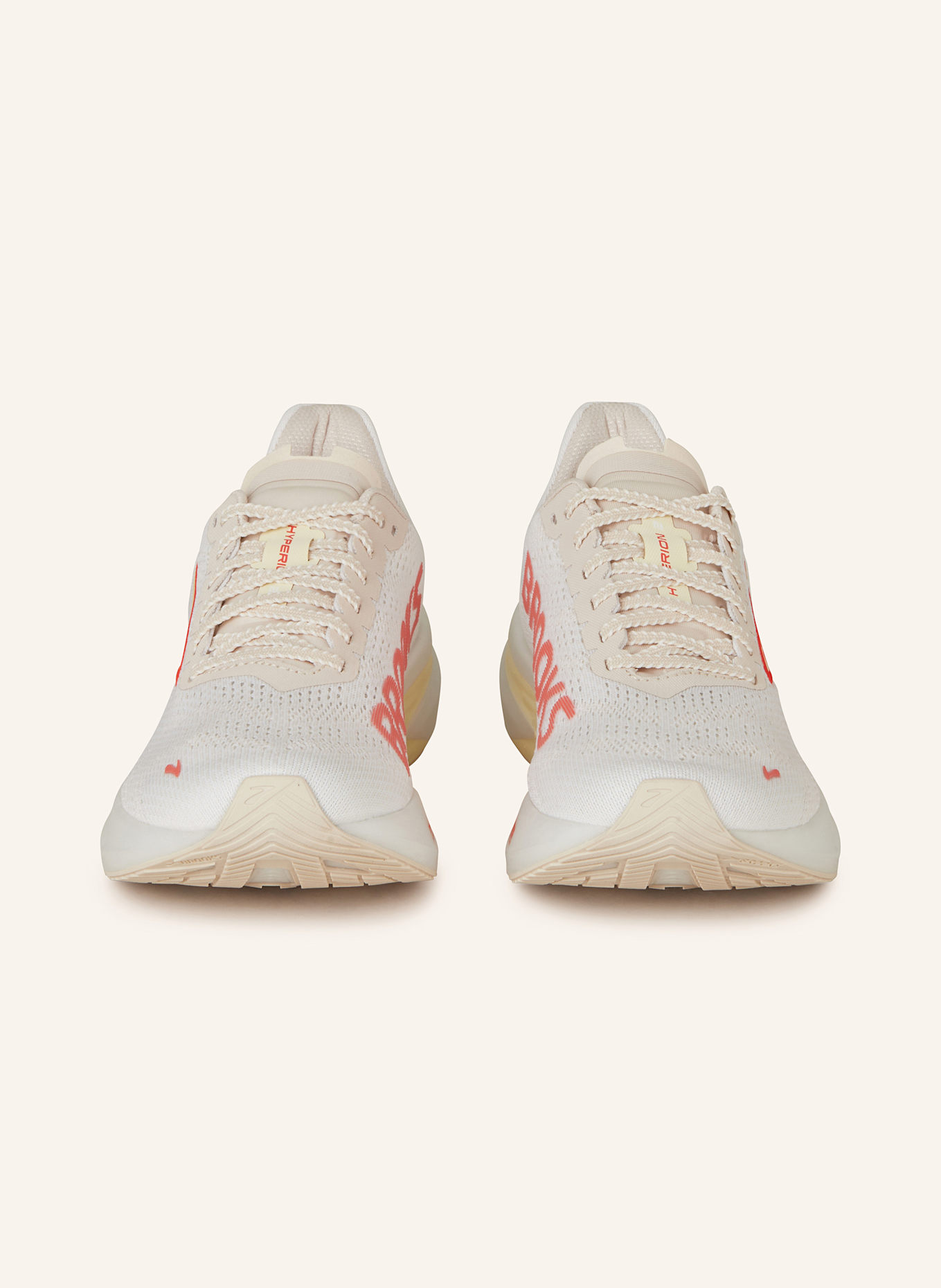 BROOKS HYPERION 2 running shoes, Color: CREAM/ ORANGE/ LIGHT YELLOW (Image 3)