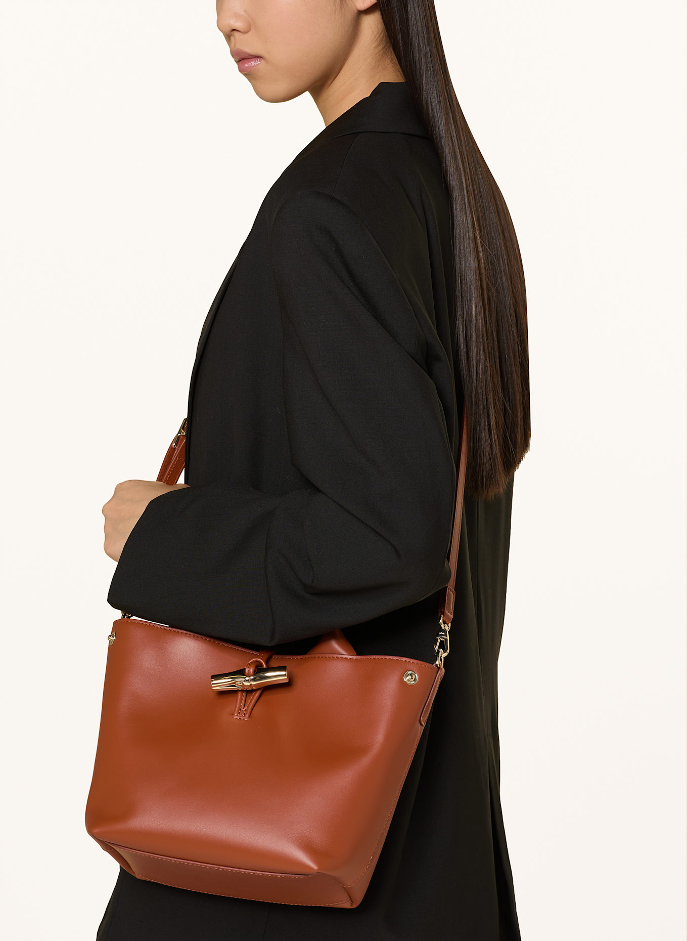 LONGCHAMP Handtasche LE ROSEAU: DUNKELORANGE
