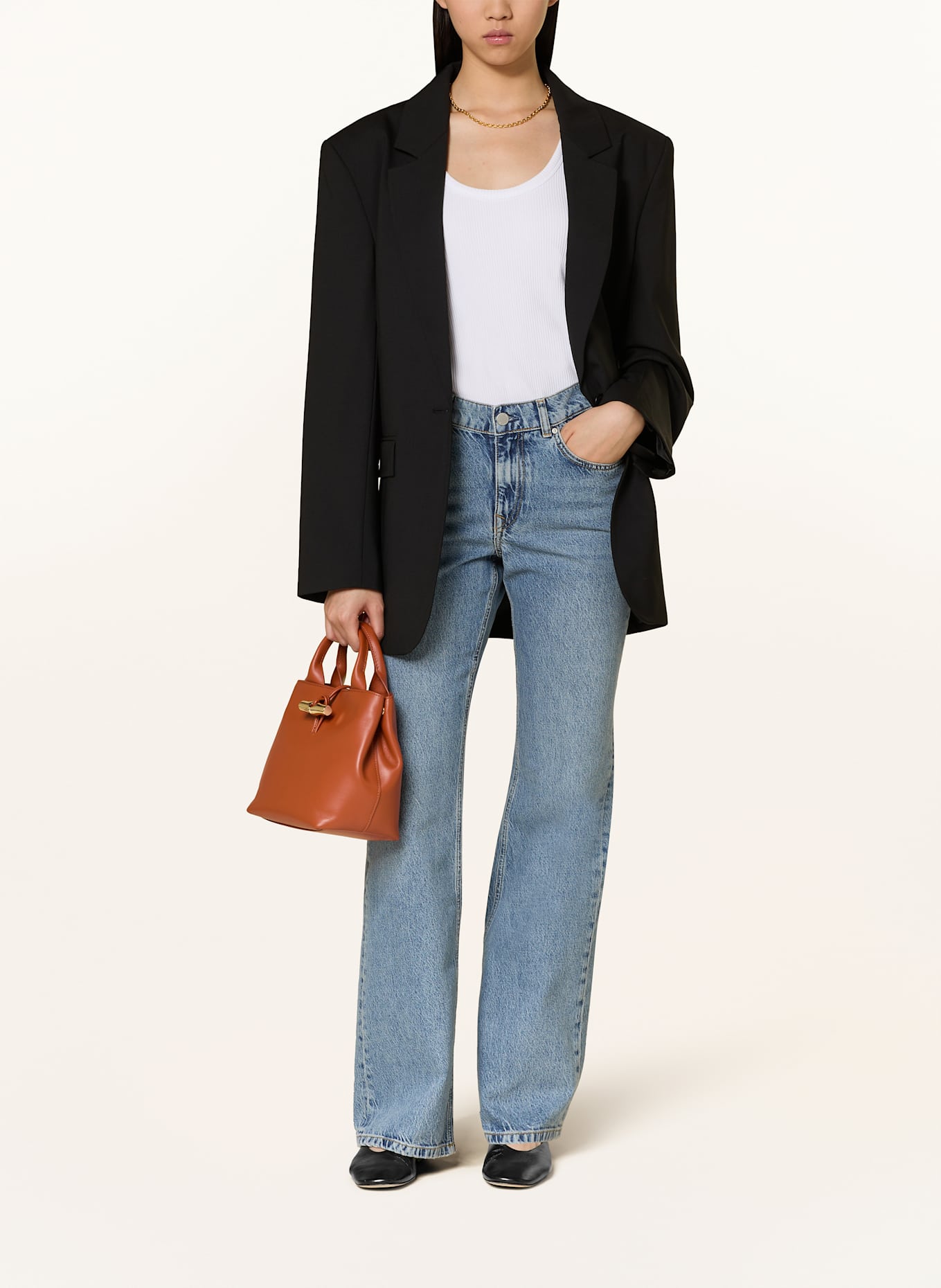 LONGCHAMP Handtasche LE ROSEAU: DUNKELORANGE