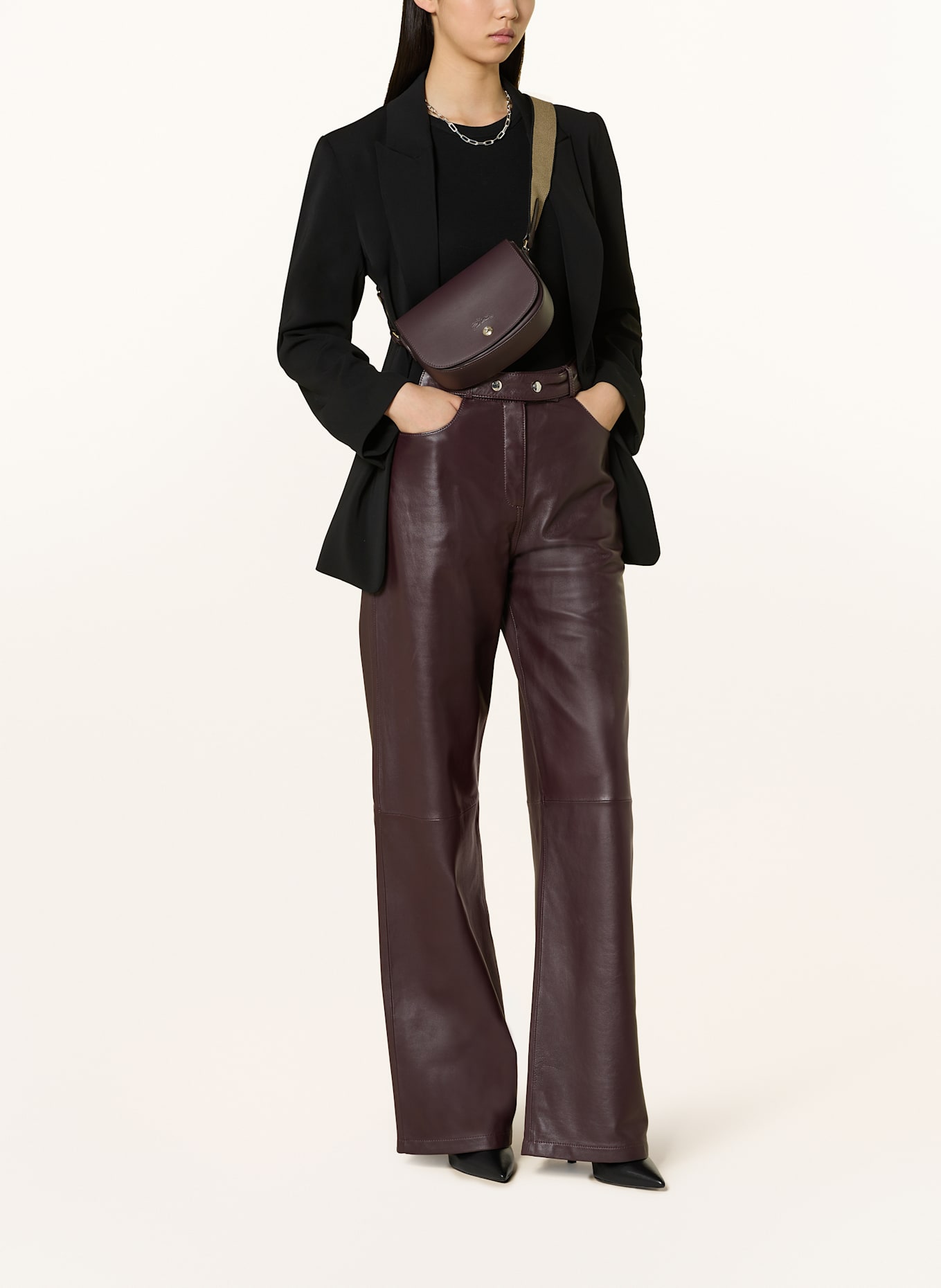 LONGCHAMP Umhängetasche ÉPURE SMALL: DUNKELLILA