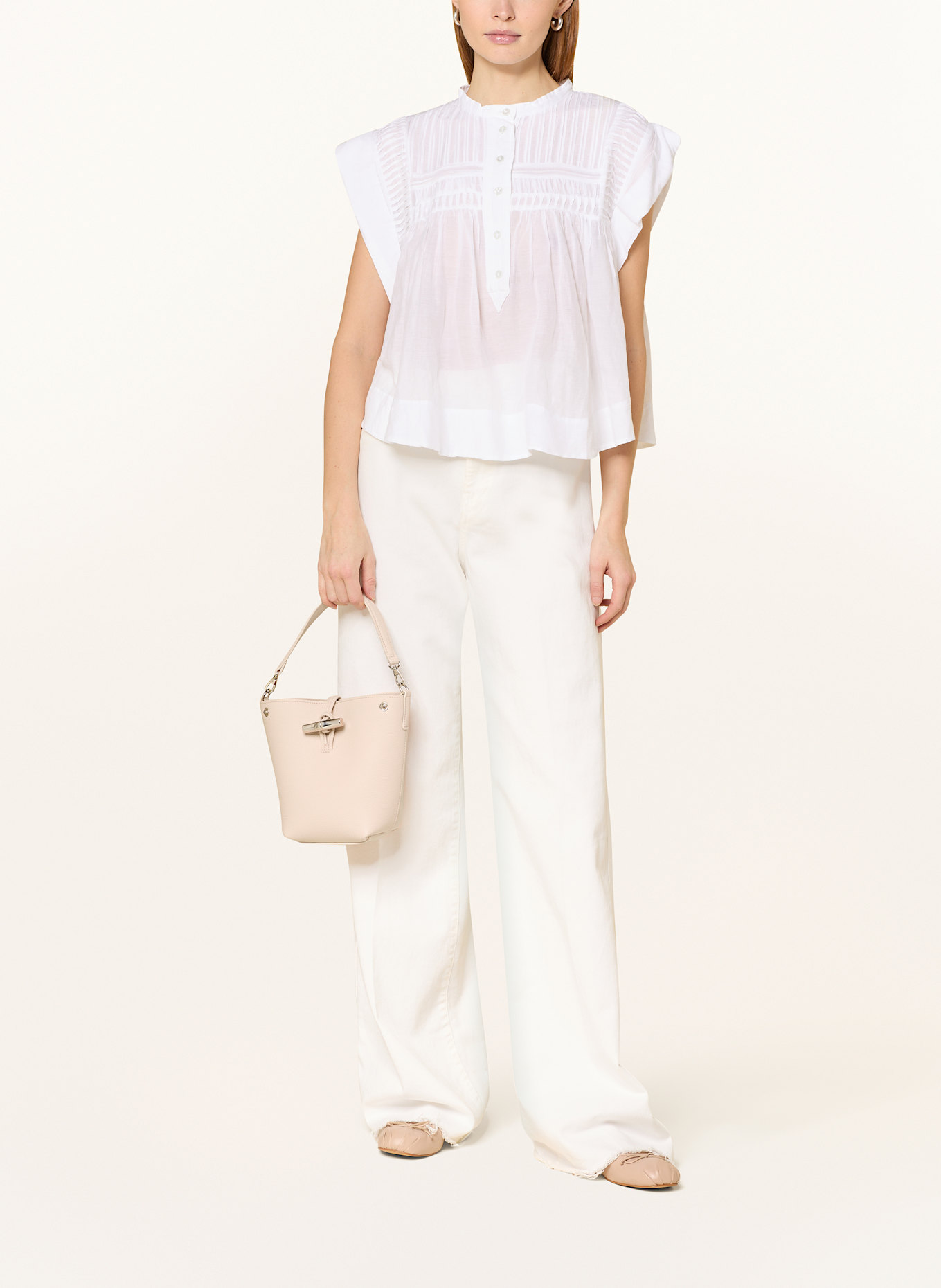 LONGCHAMP Beuteltasche LE ROSEAU: HELLROSA