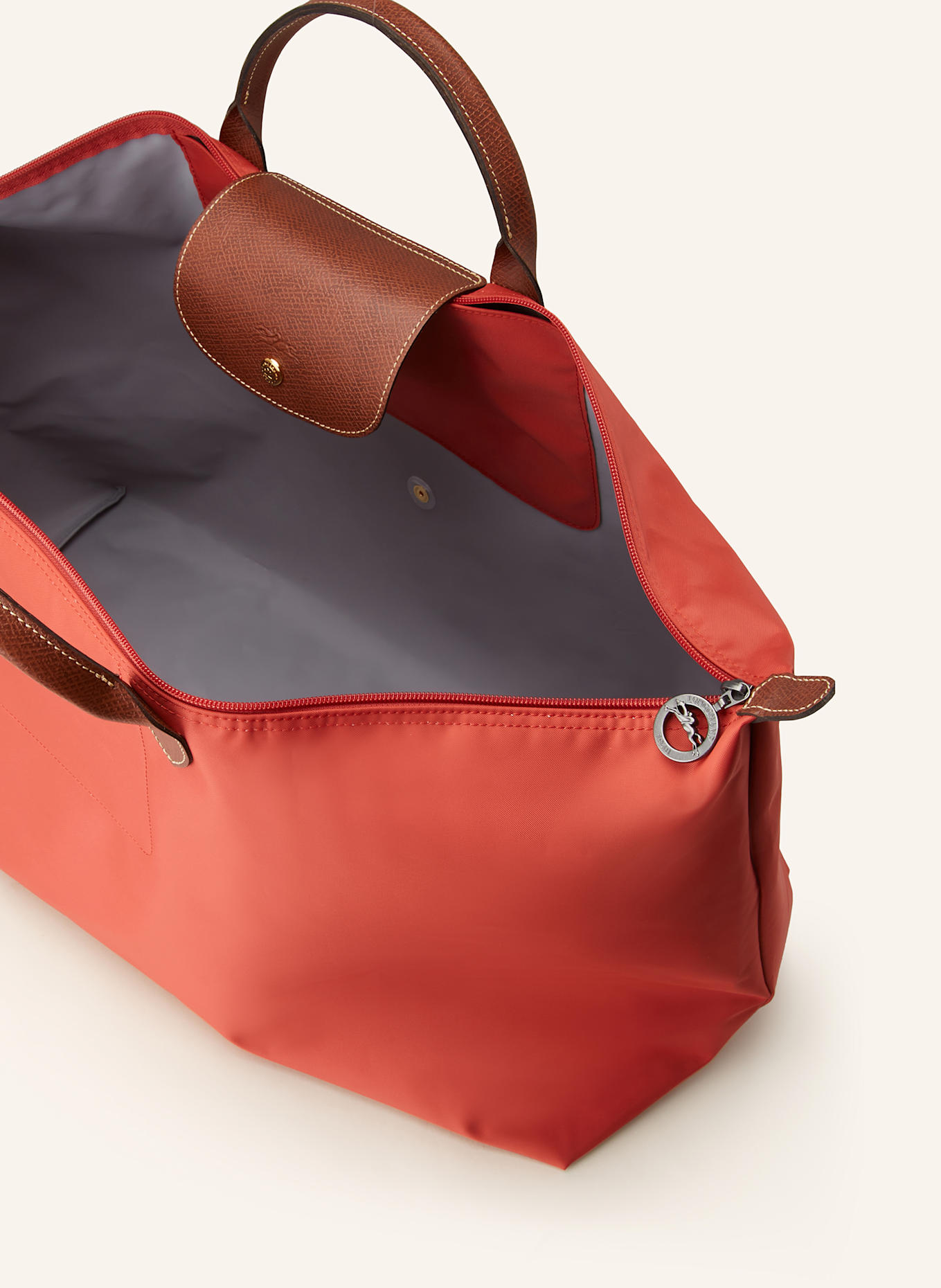 LONGCHAMP Reisetasche LE PLIAGE XL: ROT/ BRAUN