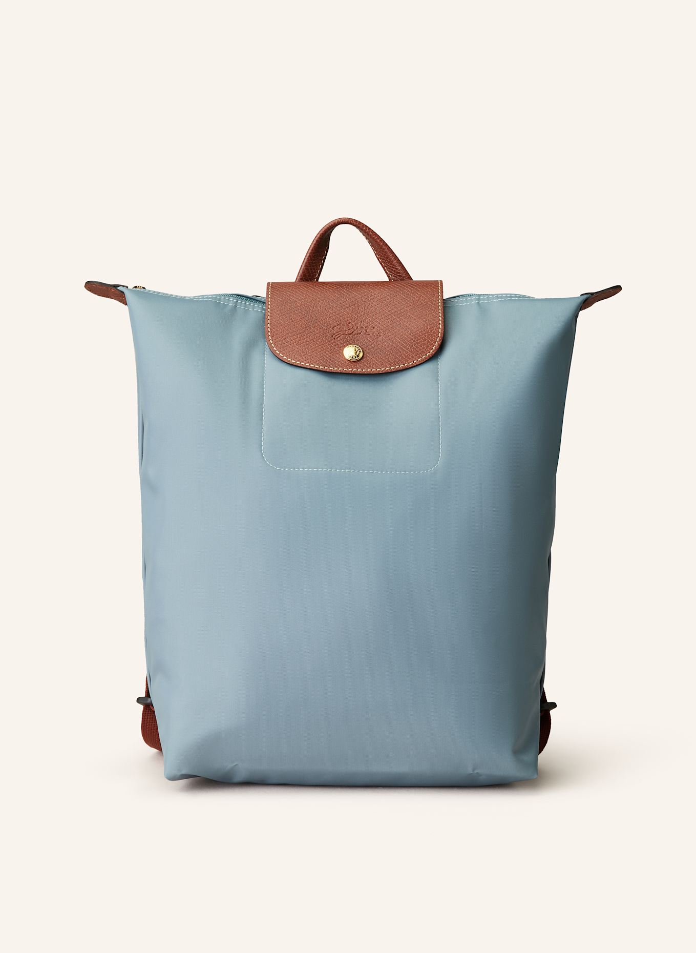 LONGCHAMP Rucksack LE PLIAGE MEDIUM: PETROL / BRAUN