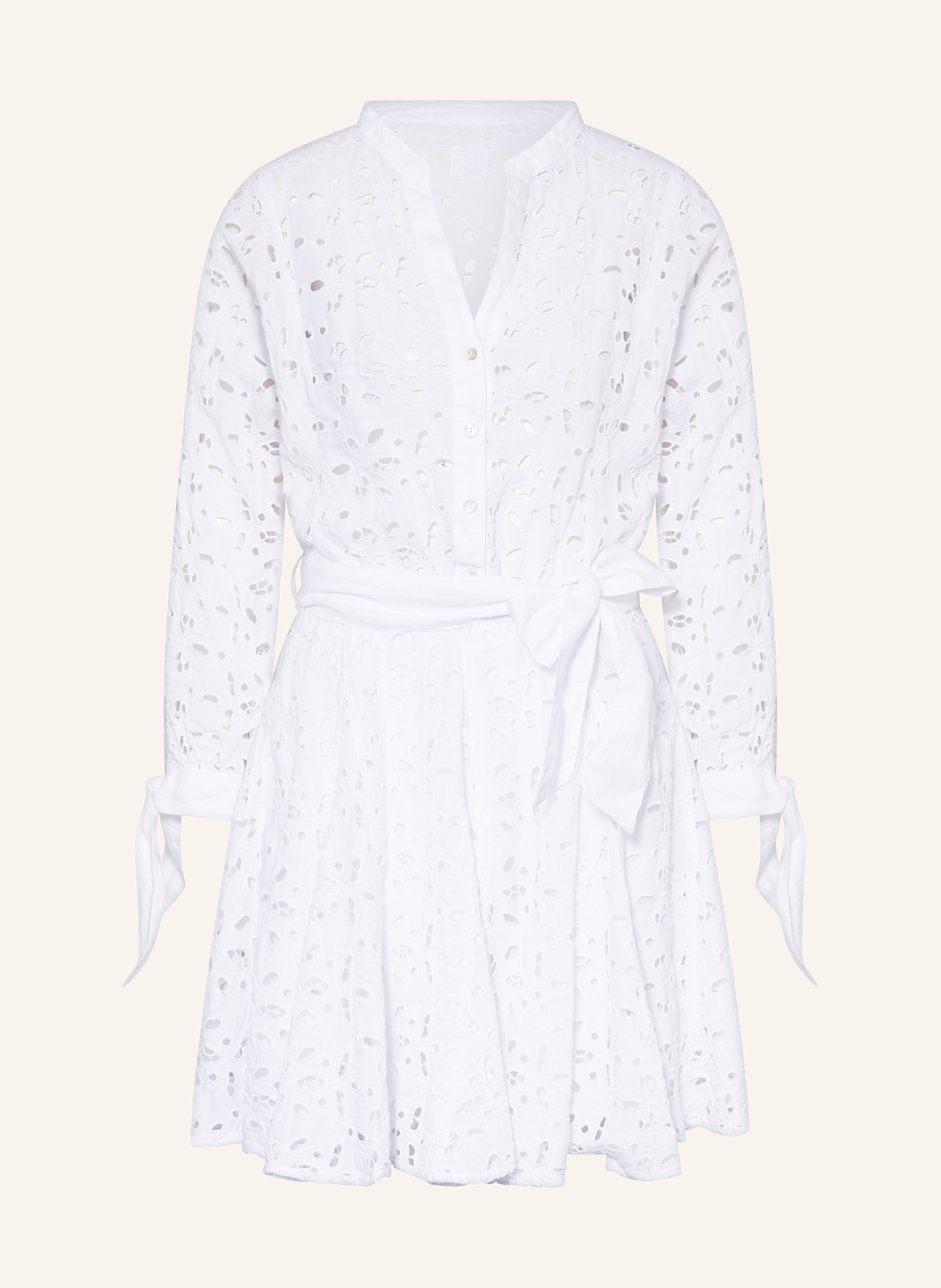 120%lino Kleid: WEISS
