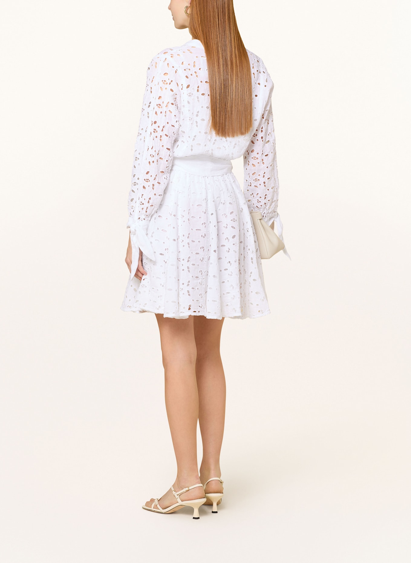 120%lino Kleid: WEISS