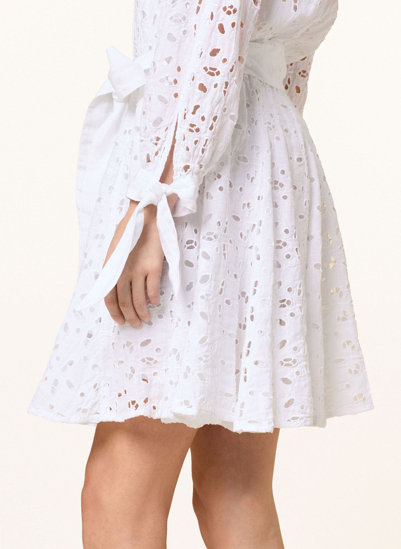 120%lino Kleid: WEISS