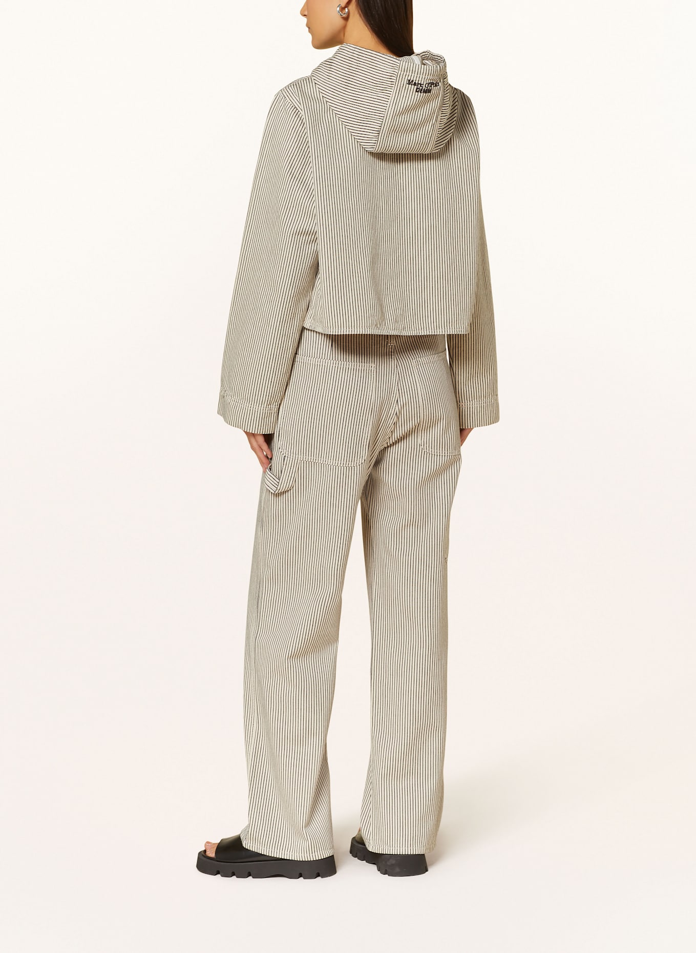 Marc O'Polo DENIM Hoodie: BEIGE / SCHWARZ