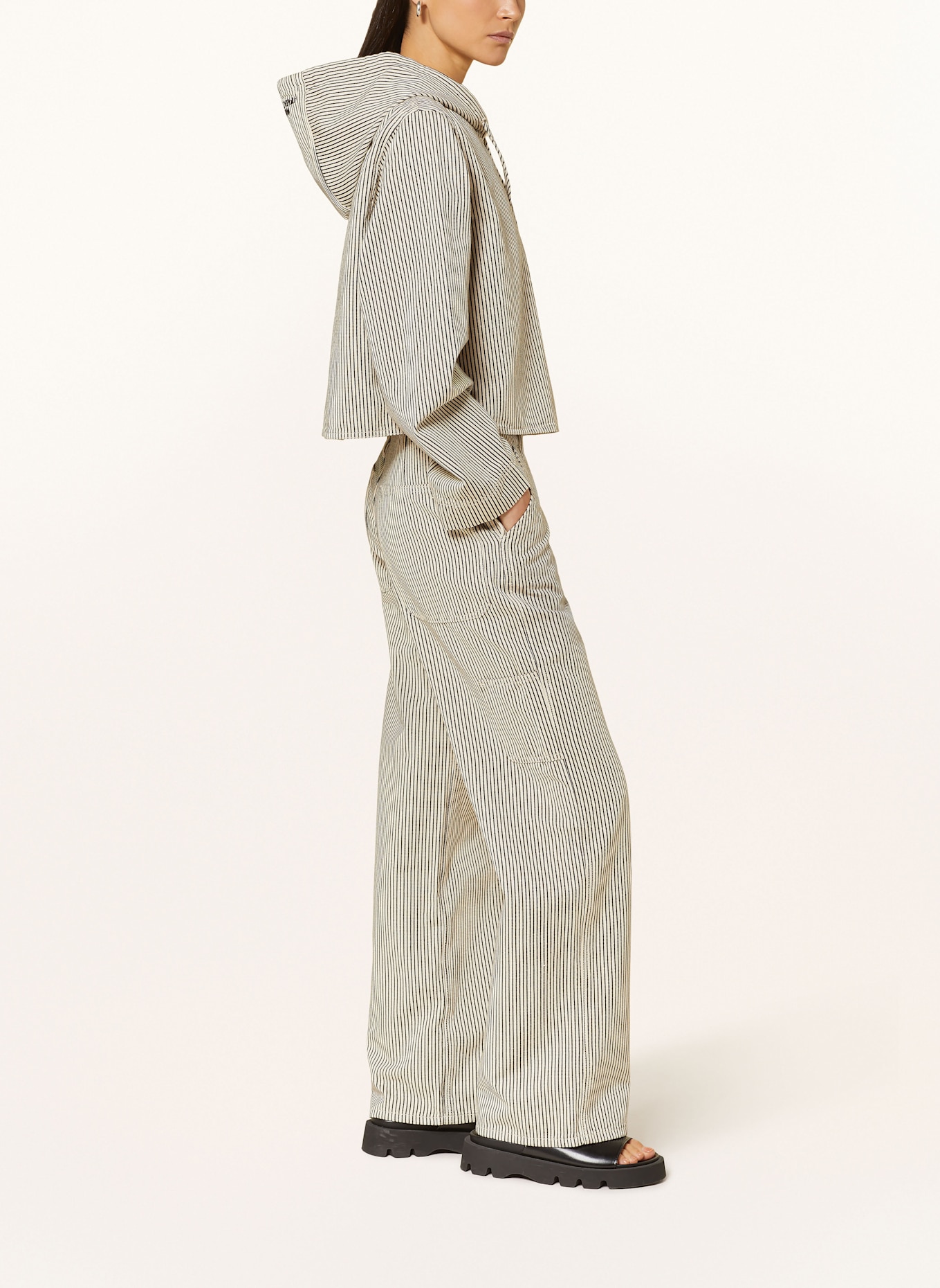 Marc O'Polo DENIM Hoodie: BEIGE / SCHWARZ