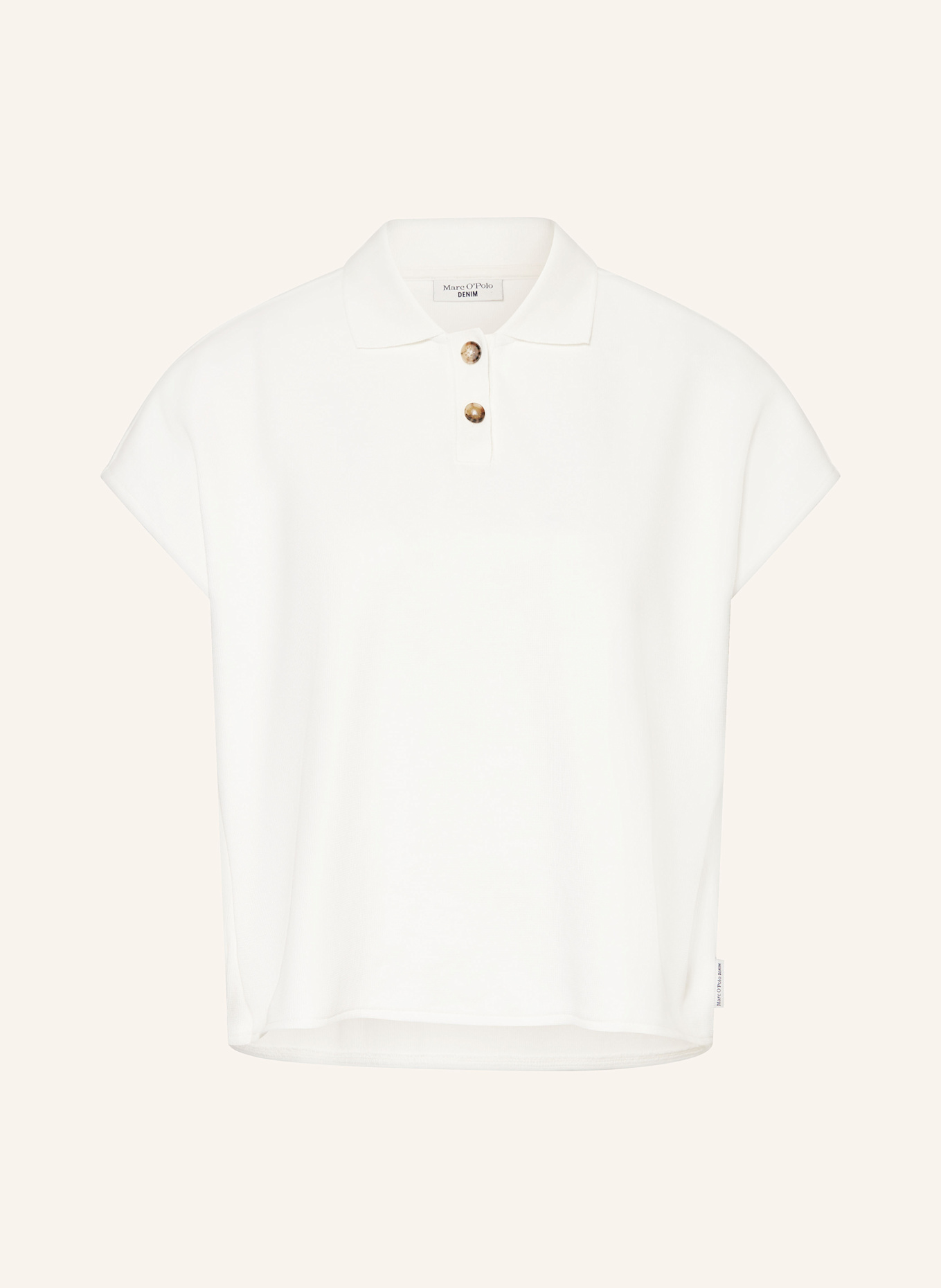 Marc O'Polo DENIM Piqué-Poloshirt: WEISS