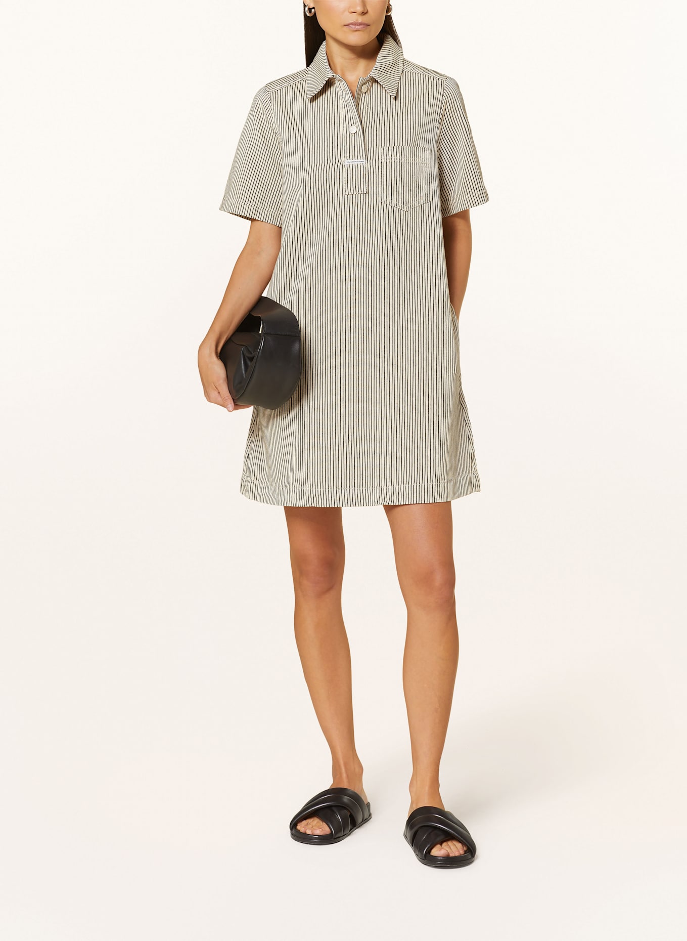 Marc O'Polo DENIM Sukienka koszulowa: BEŻOWY / CZARNY