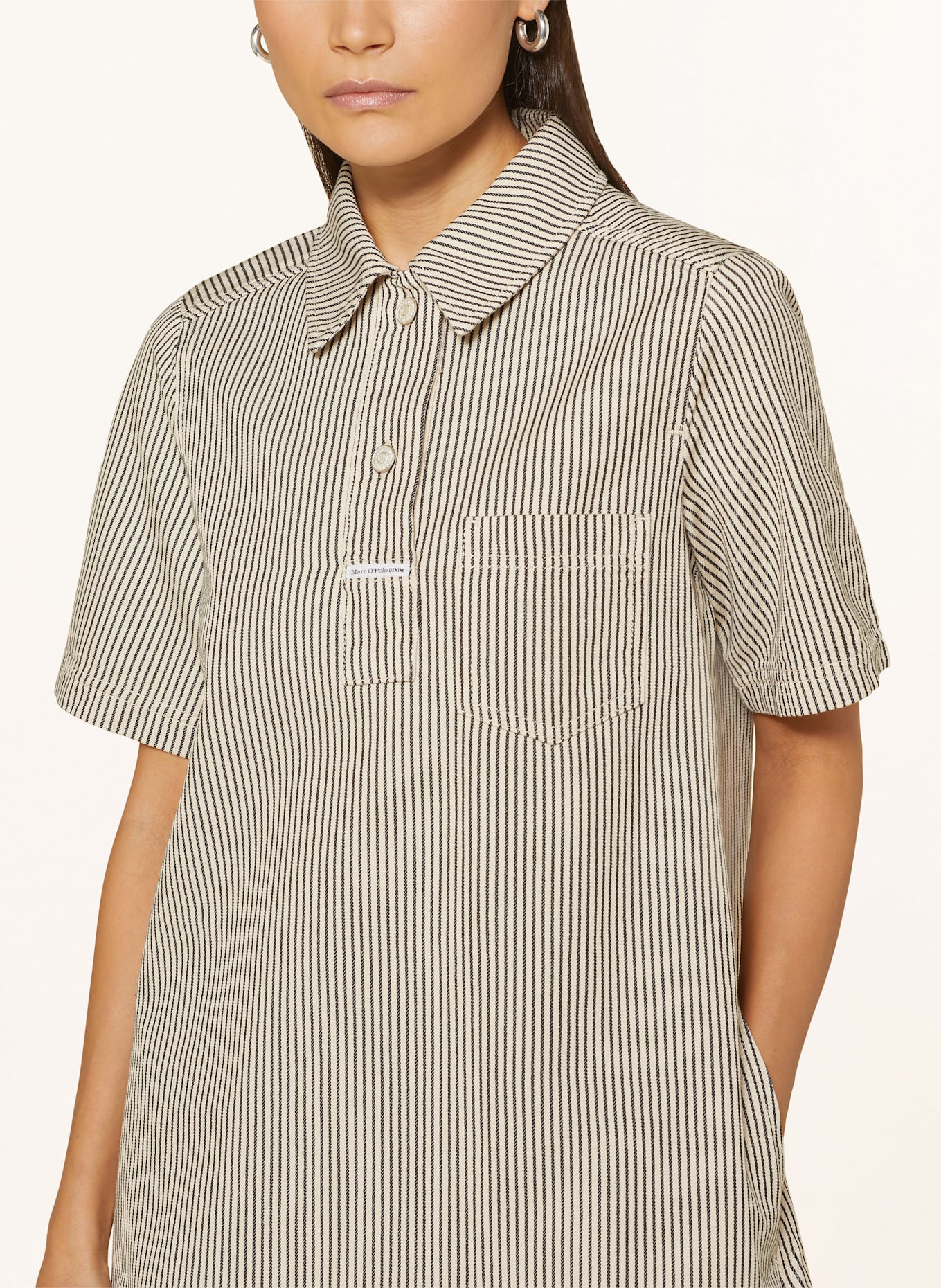 Marc O'Polo DENIM Sukienka koszulowa: BEŻOWY / CZARNY