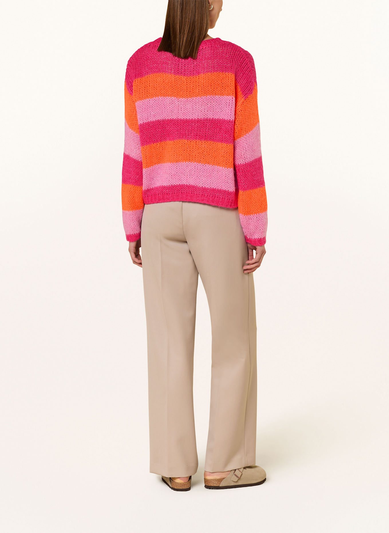 CARTOON Sweater: PINK / ORANGE