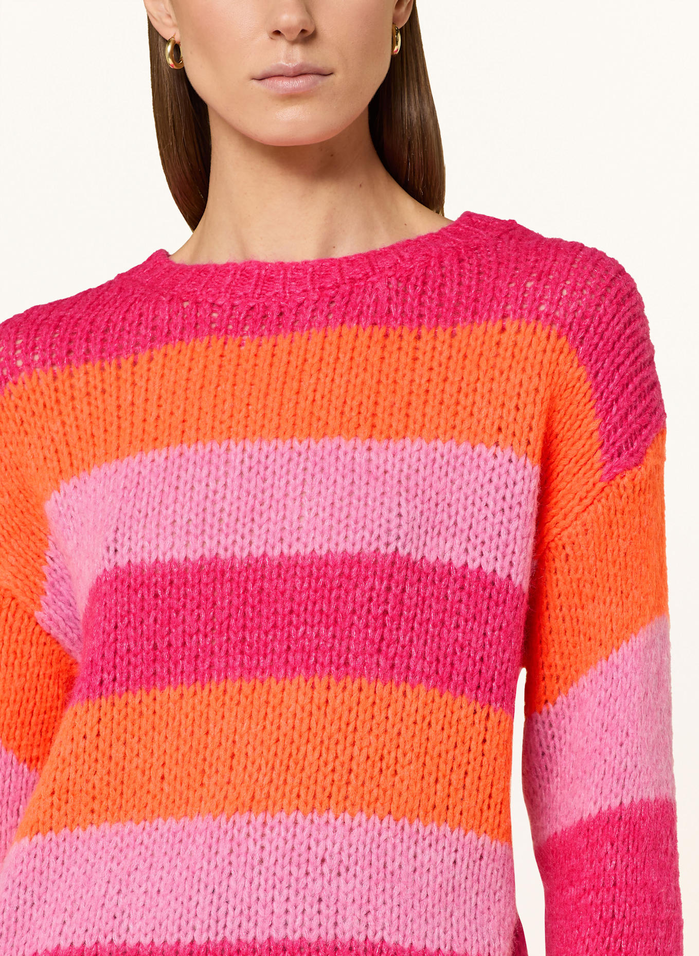 CARTOON Sweater: PINK / ORANGE
