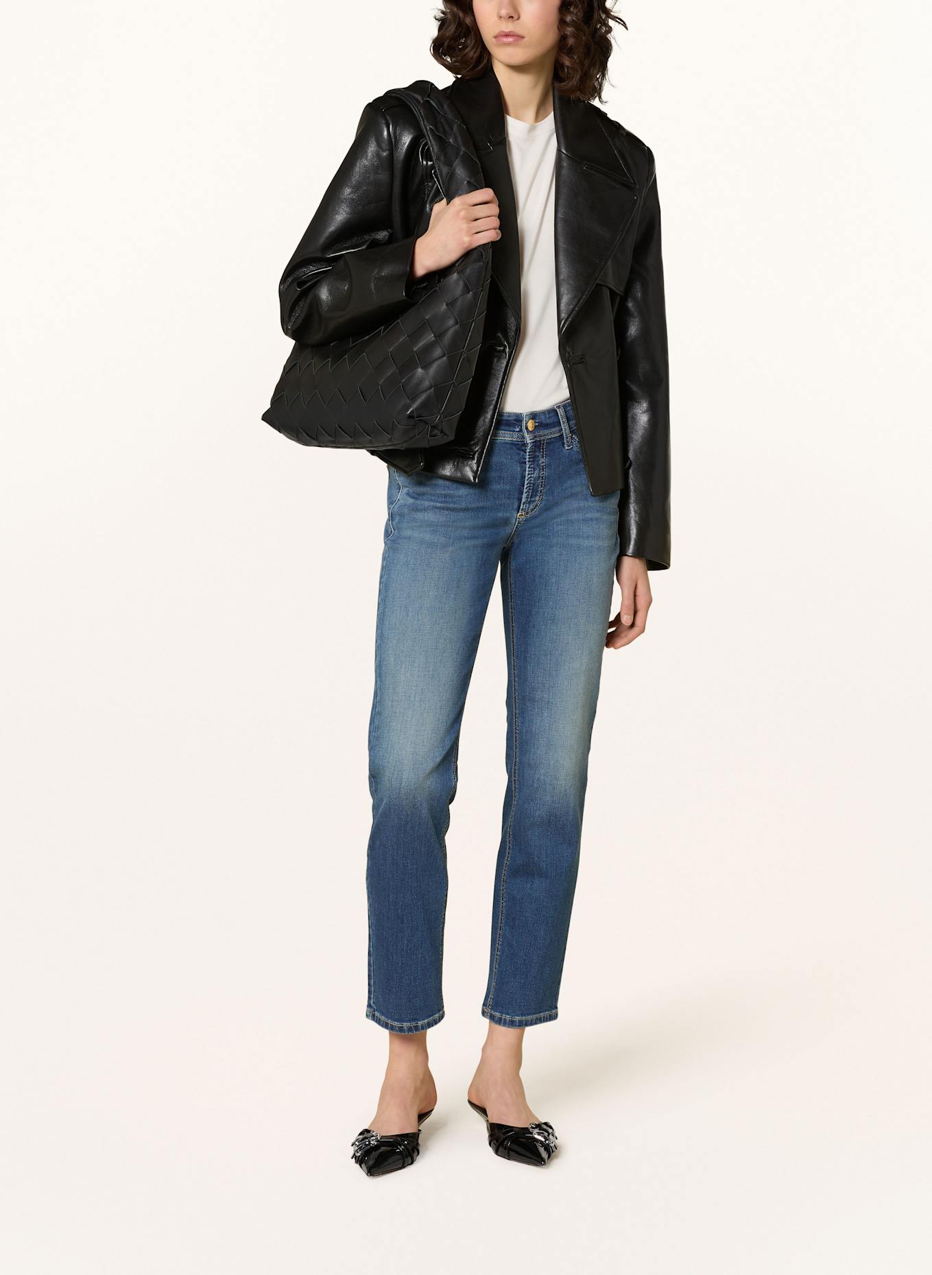 CAMBIO Jeansy cropped PIPER: 5155 feminine dark used