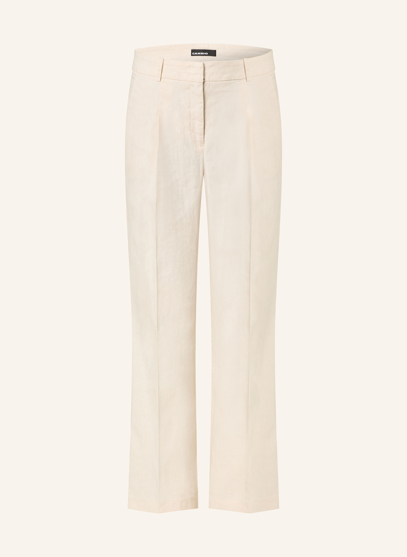 CAMBIO Marlenehose AMELIE mit Leinen, Farbe: CREME (Bild 1)