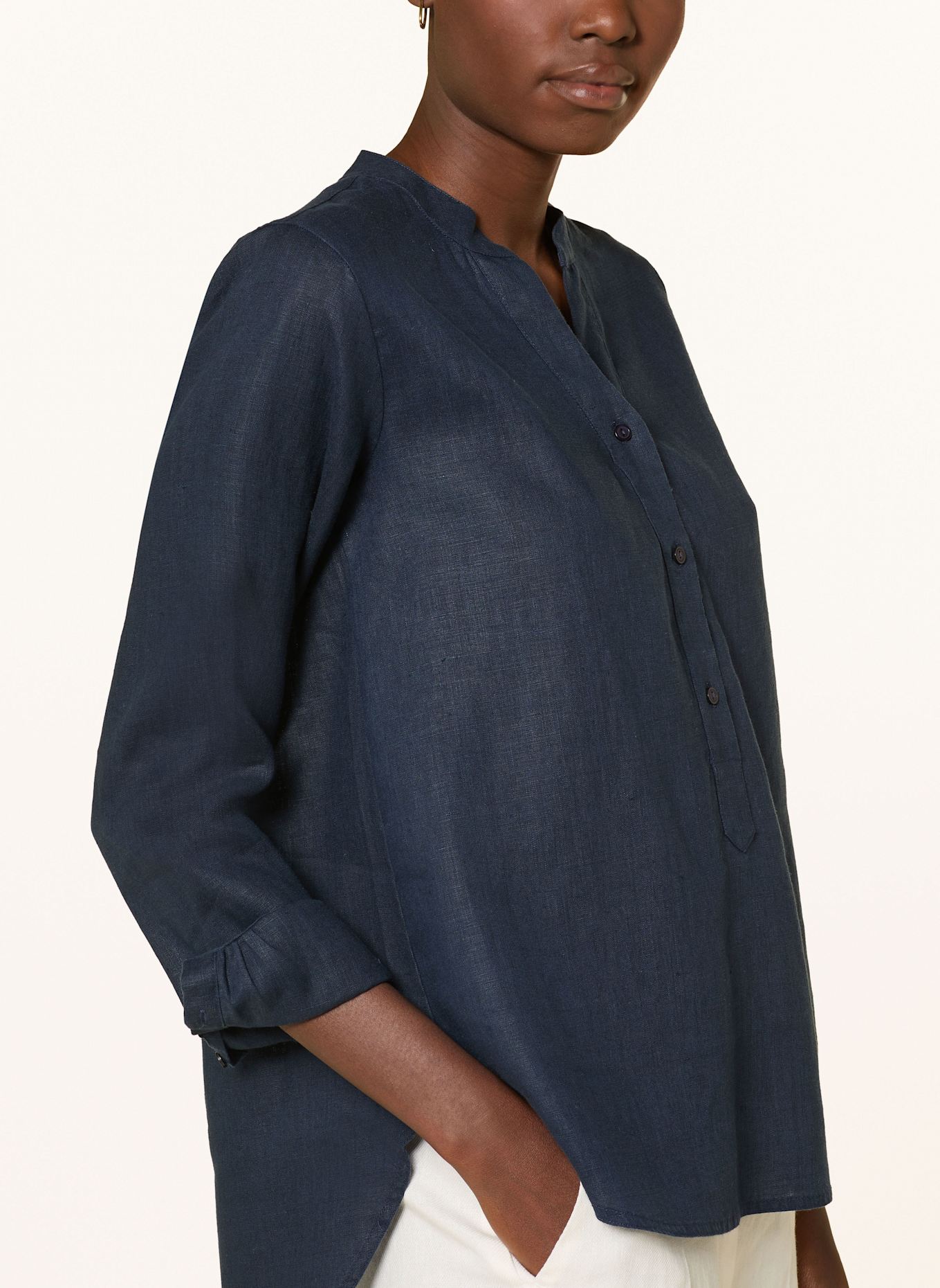 lilienfels Leinenbluse: DUNKELBLAU