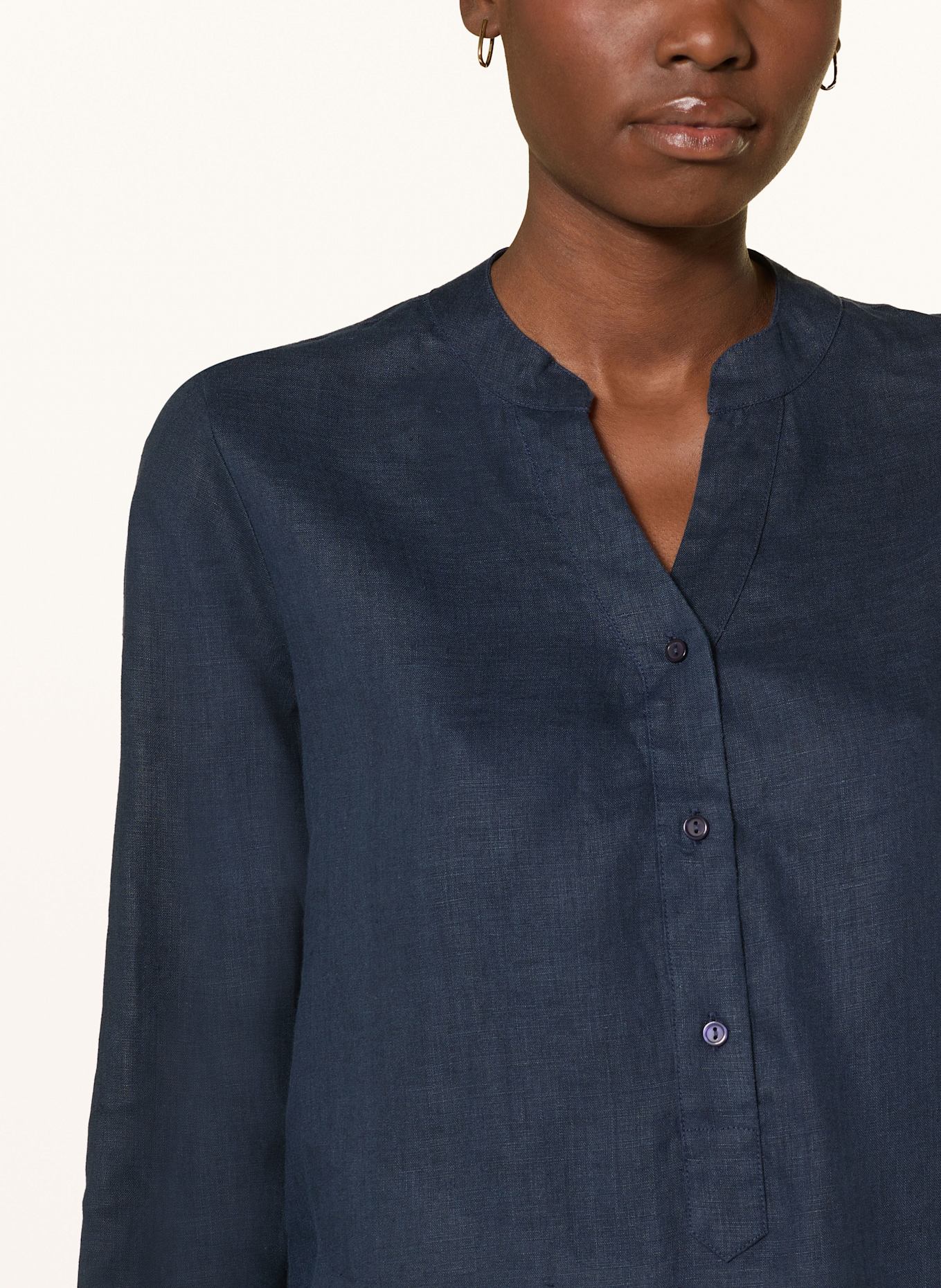 lilienfels Leinenbluse: DUNKELBLAU