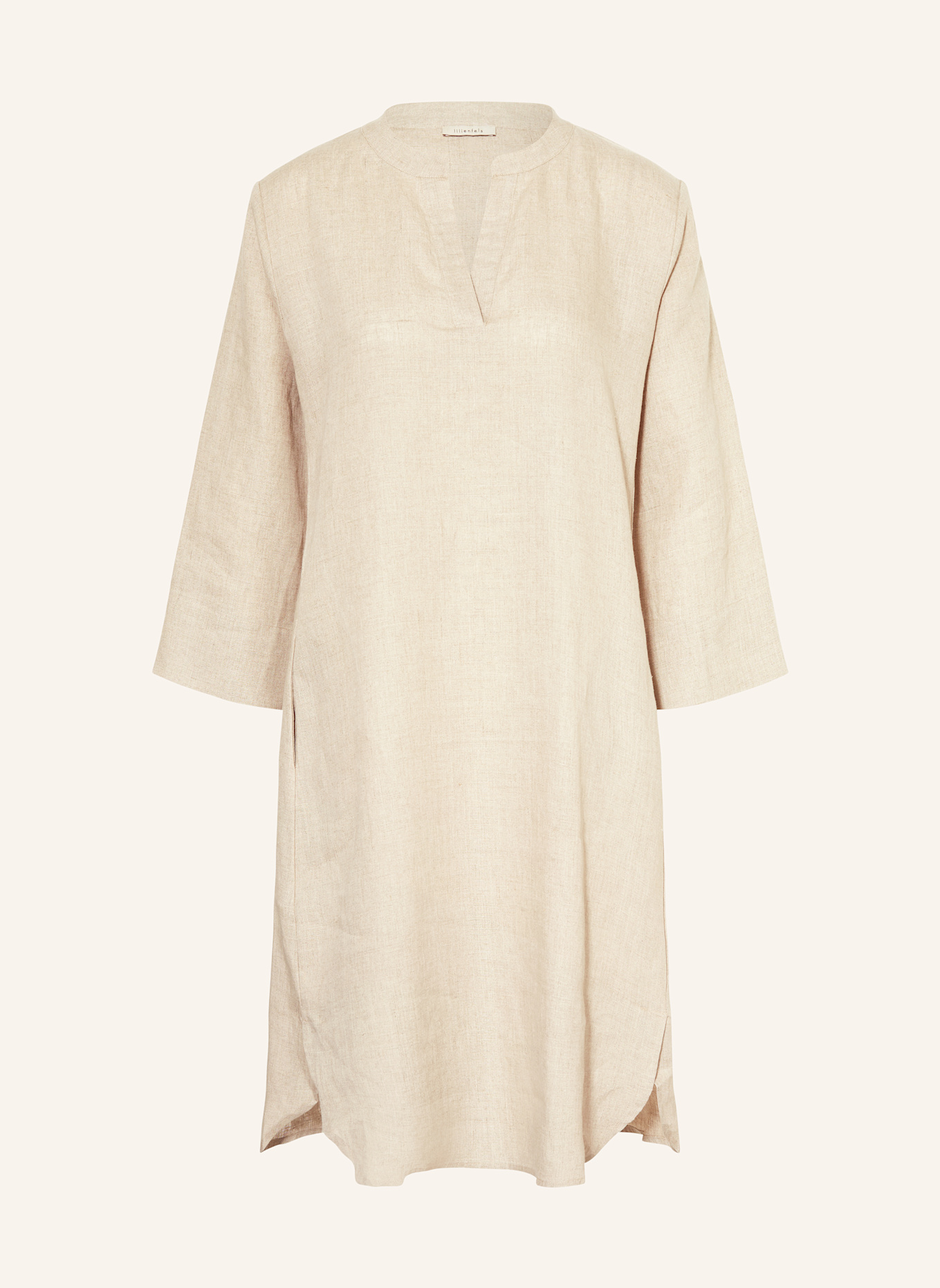 lilienfels Leinentunika mit 3/4-Arm: BEIGE