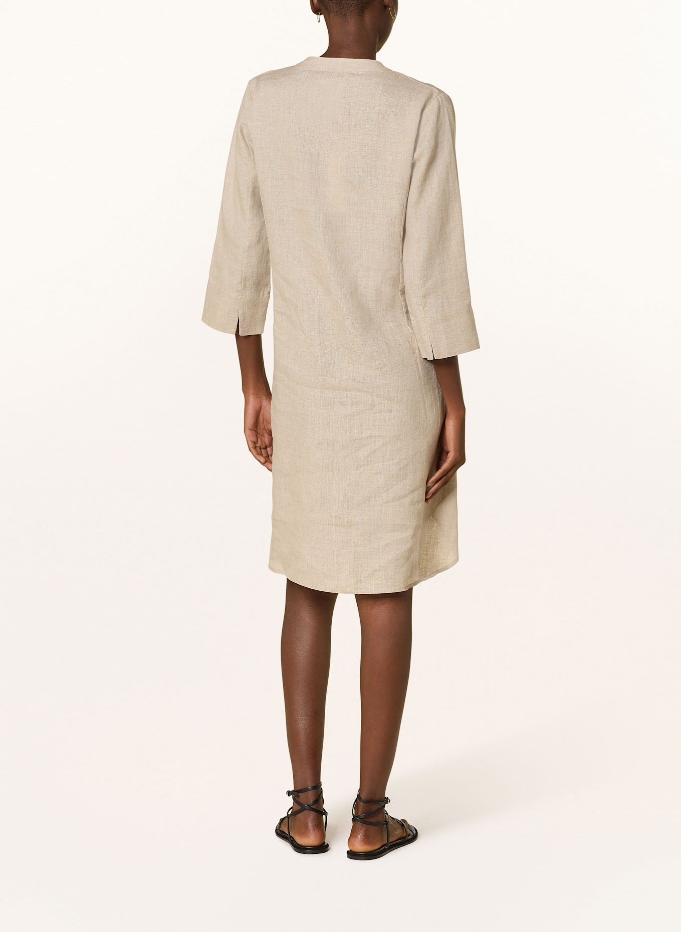 lilienfels Leinentunika mit 3/4-Arm: BEIGE