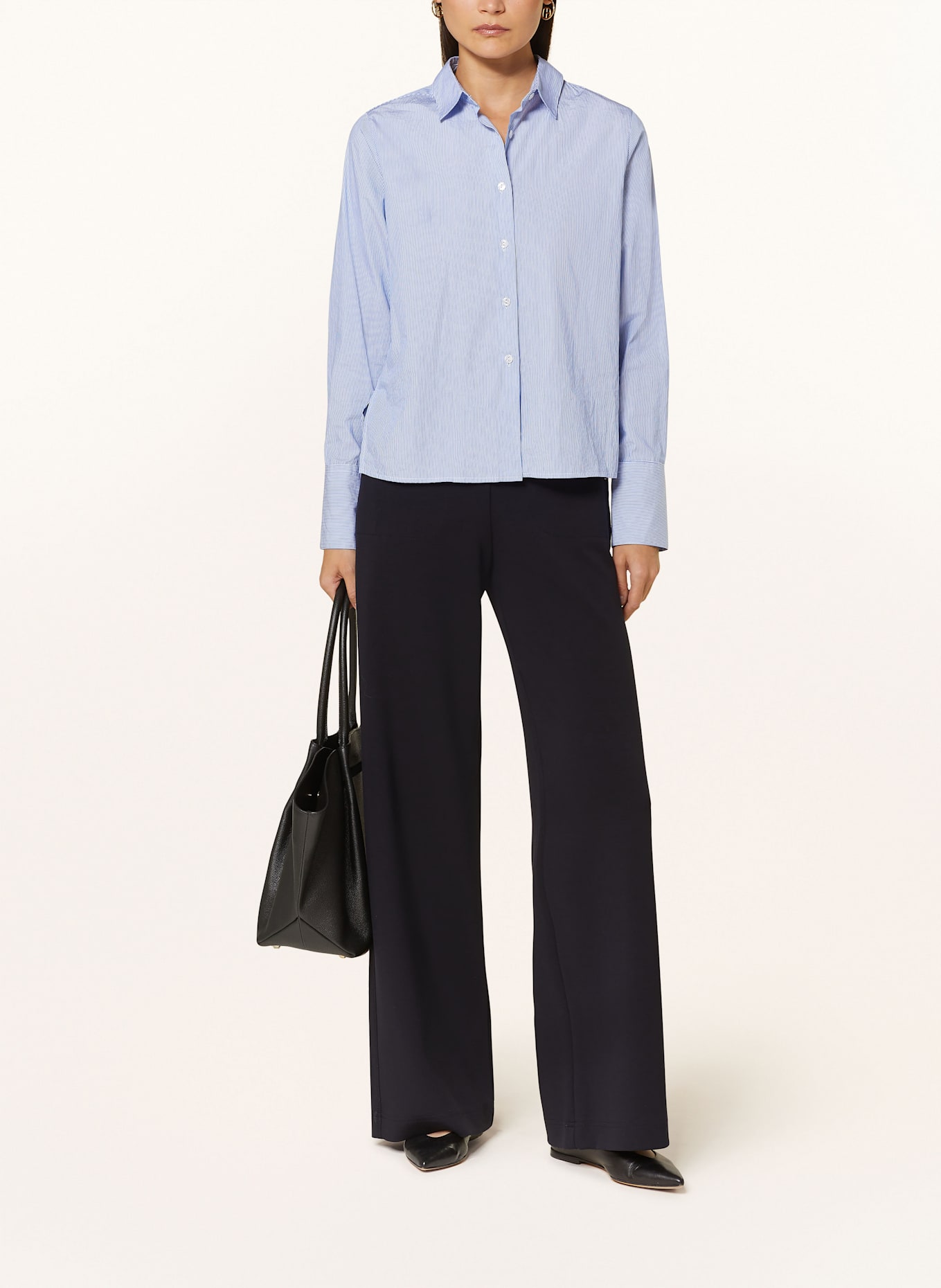 RAFFAELLO ROSSI VIKA jersey Marlene trousers: DARK BLUE