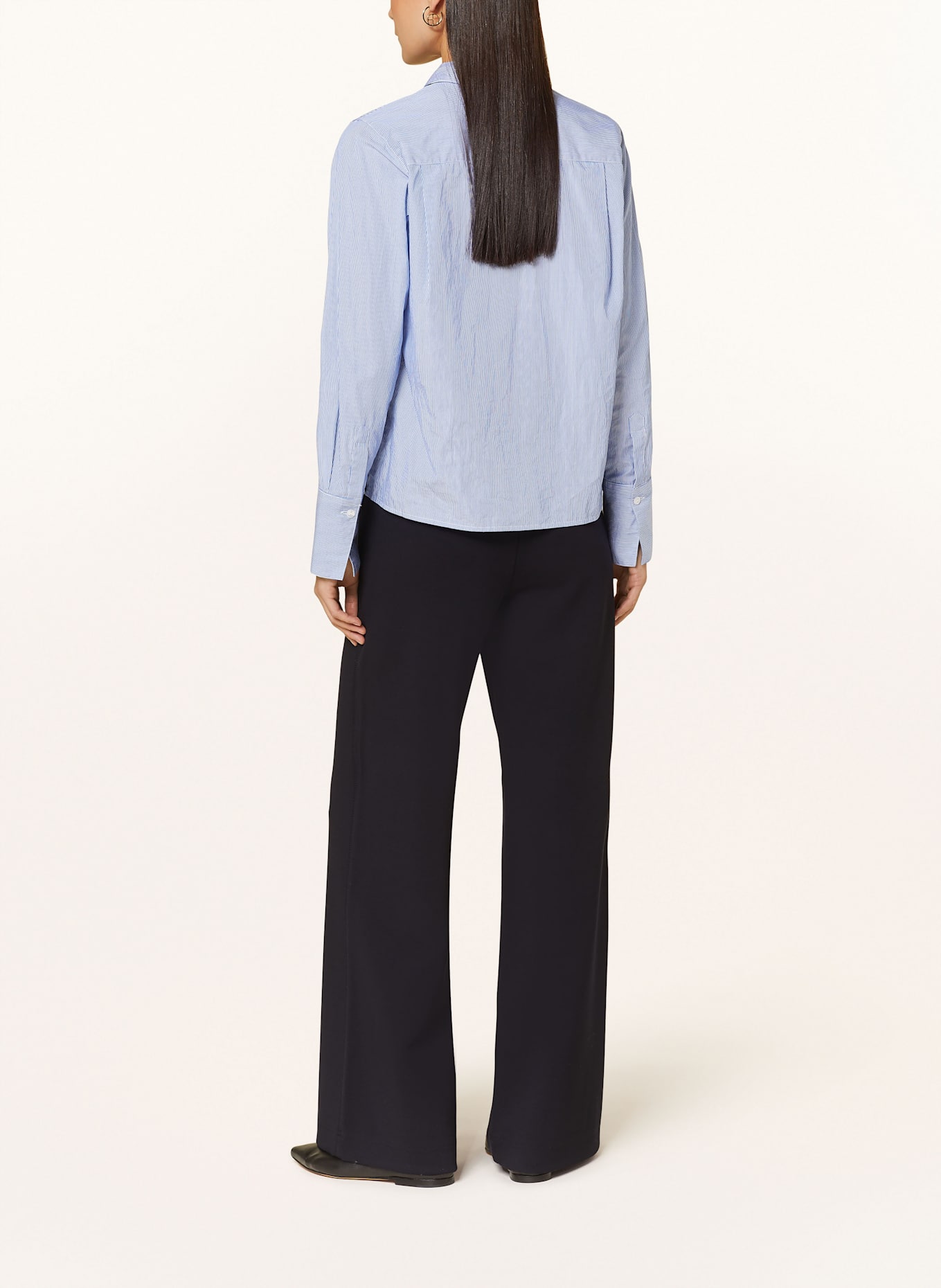RAFFAELLO ROSSI VIKA jersey Marlene trousers: DARK BLUE