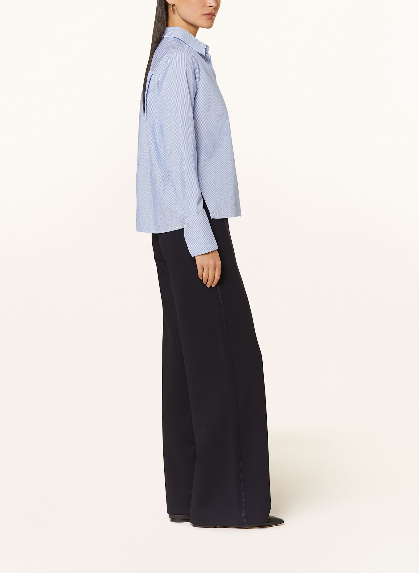 RAFFAELLO ROSSI VIKA jersey Marlene trousers: DARK BLUE